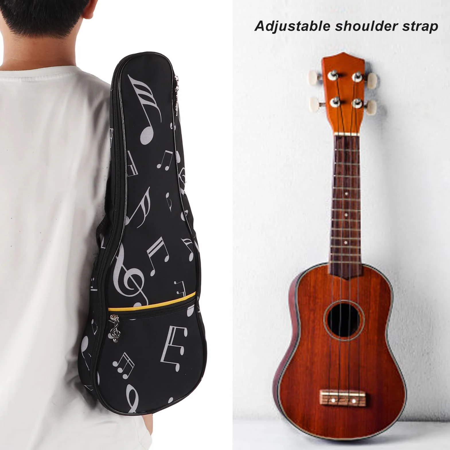 KIMISS Wodoodporny futerał na Ukulele 21 Cali Torba Podróżna Sopranowe