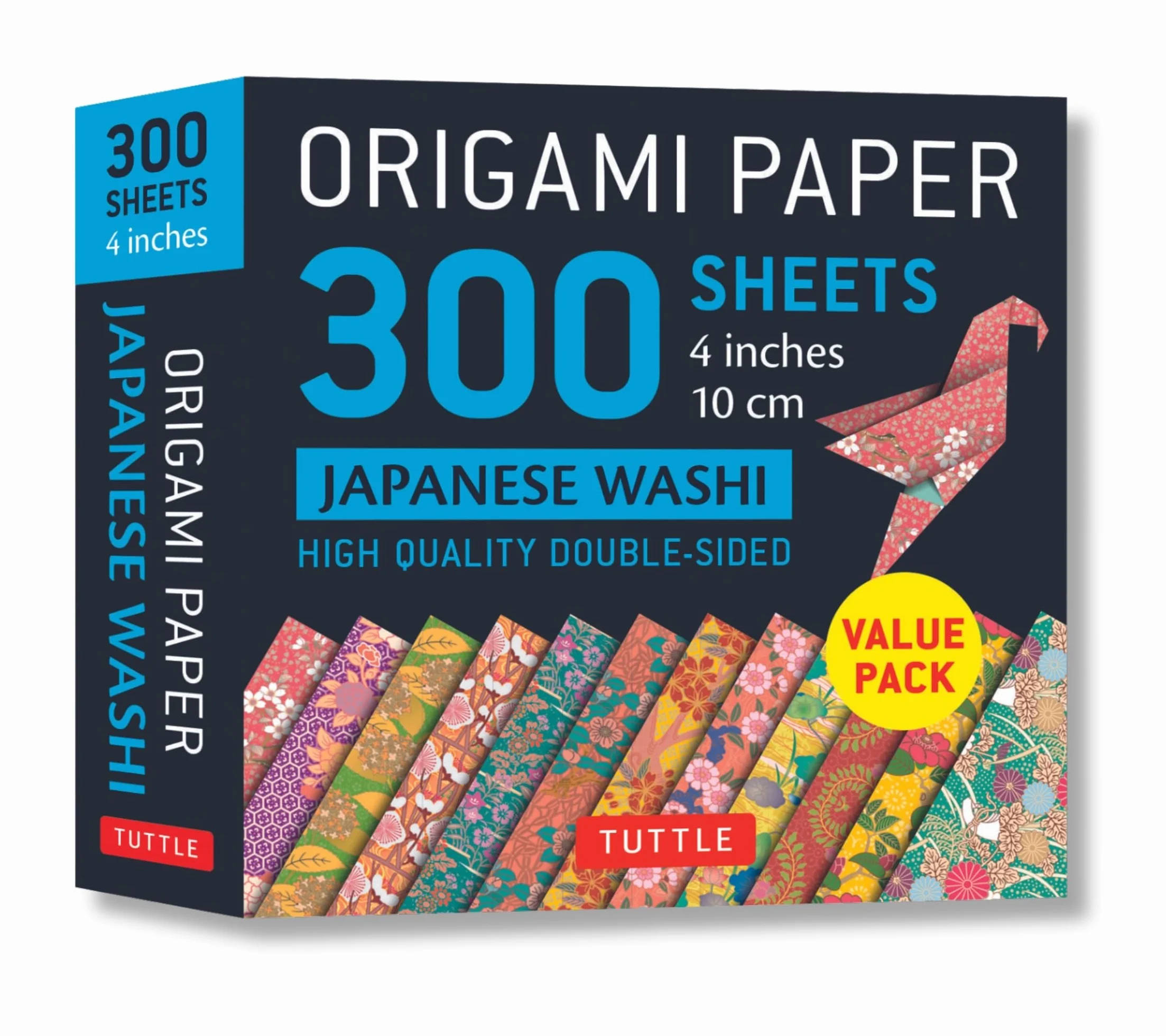 Origami Paper 300 Sheets Japanese Washi Patterns 4" (10 CM): Tuttle Origami Paper: High-Quality Double-Sided Origami Sheets Printed with 12 Different ... Sheets Printed with 12 Different Designs