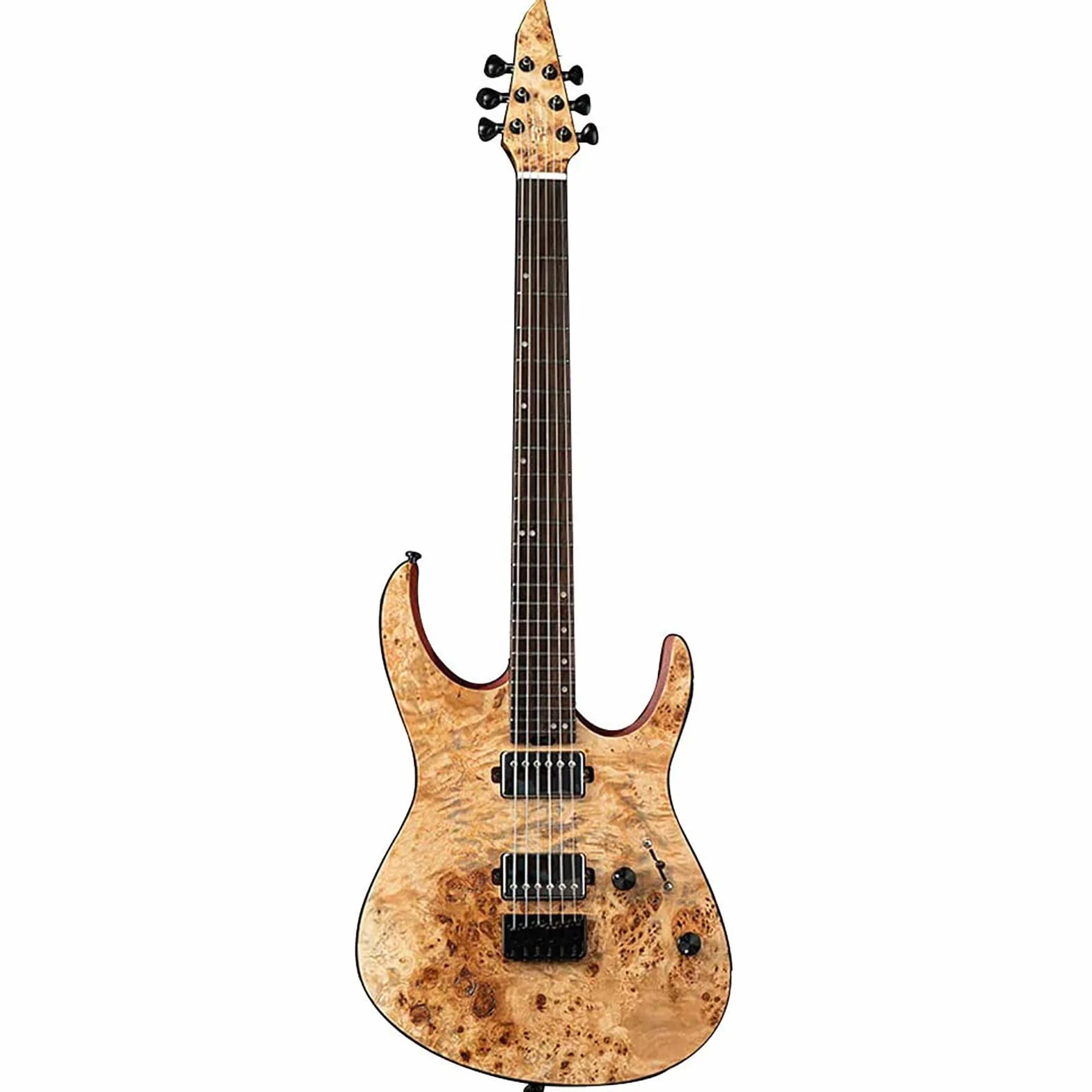 EART H6 Gitara Elektryczna Fixed Bridge String Guitar Gitara Elektryczna z Solidnym Korpusem, H-H Zamknięte Przetworniki do Muzyki Heavy Metalowej, Popu, Rocka Gitara