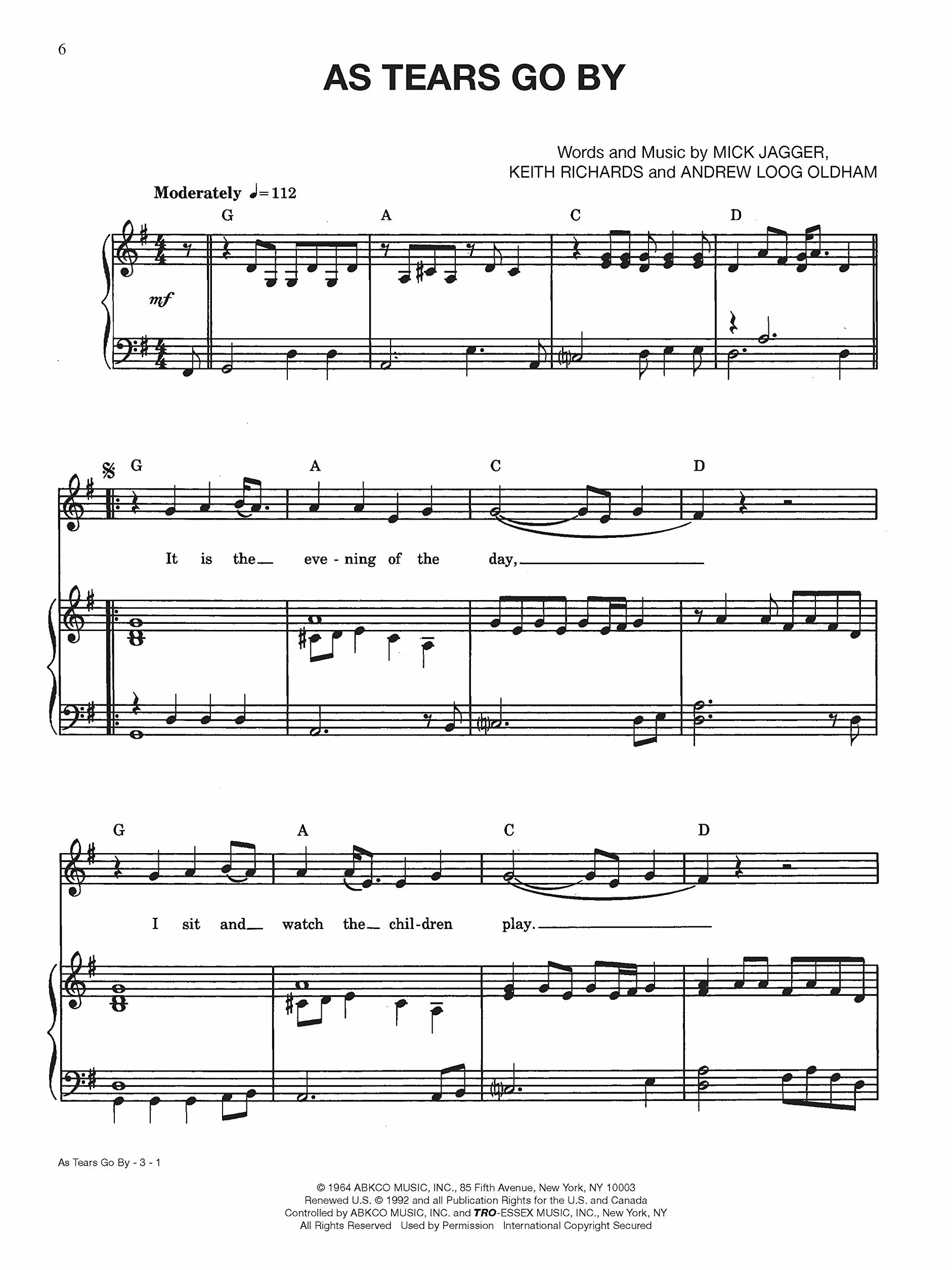 Rolling stones sheet music anthology pvg
