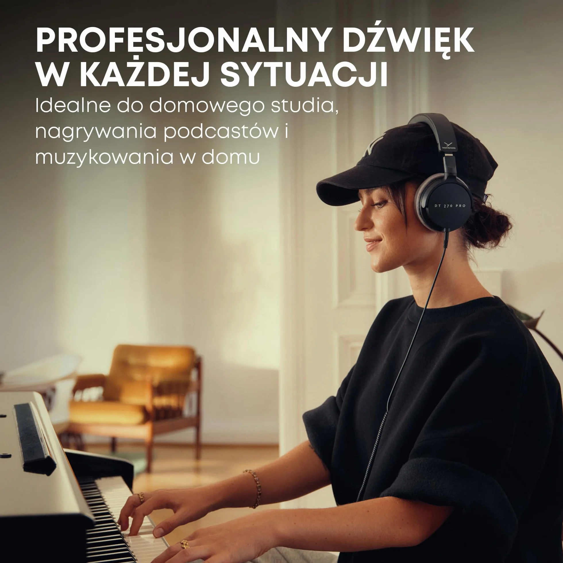 beyerdynamic DT 270 PRO Kompaktowe, wokółuszne słuchawki studyjne do nagrywania i monitoringu