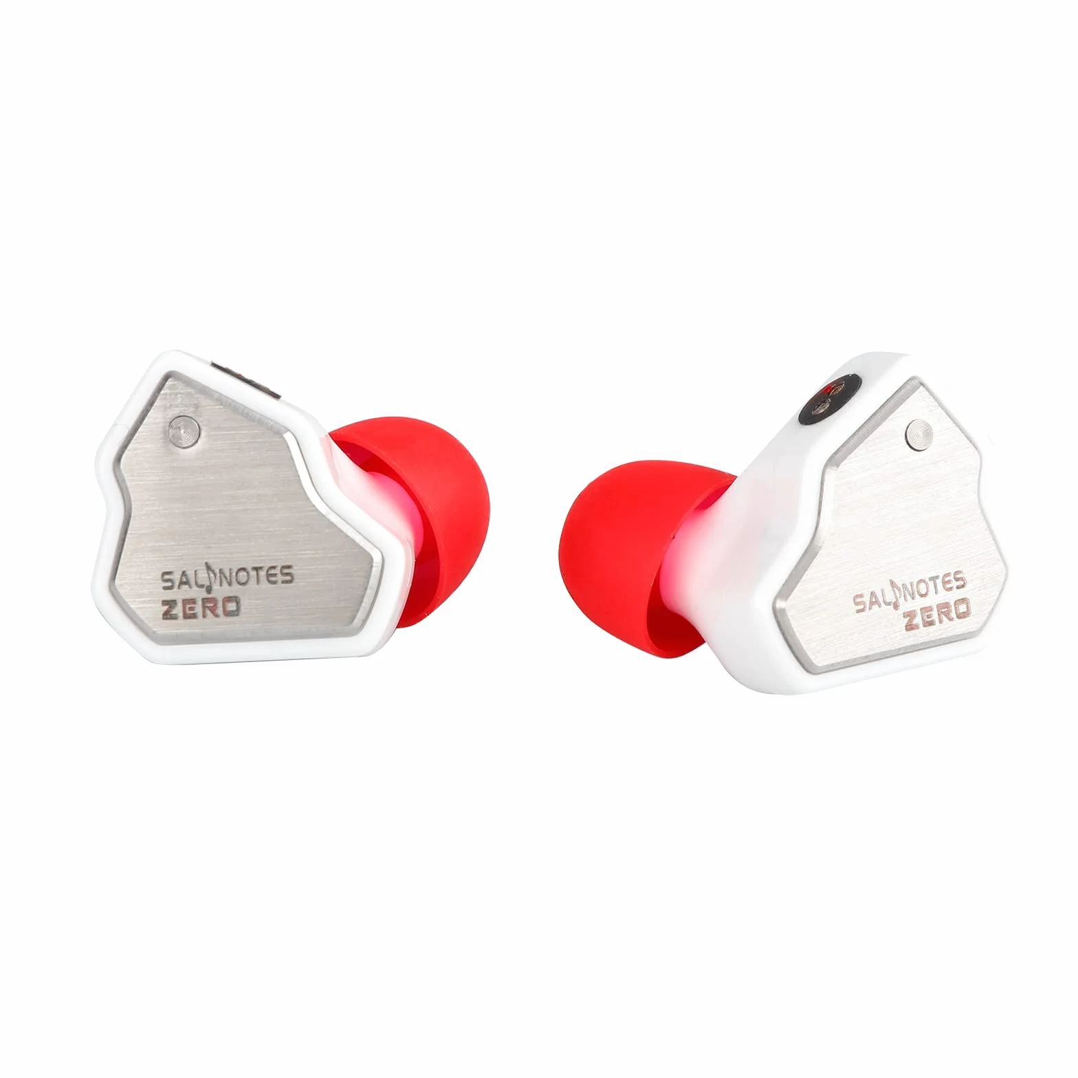7Hz Salnotes Zero Słuchawki douszne Hi-Fi IEM 10 mm, membrana kompozytowa, stal nierdzewna, kabel OFC 2-pin, biały