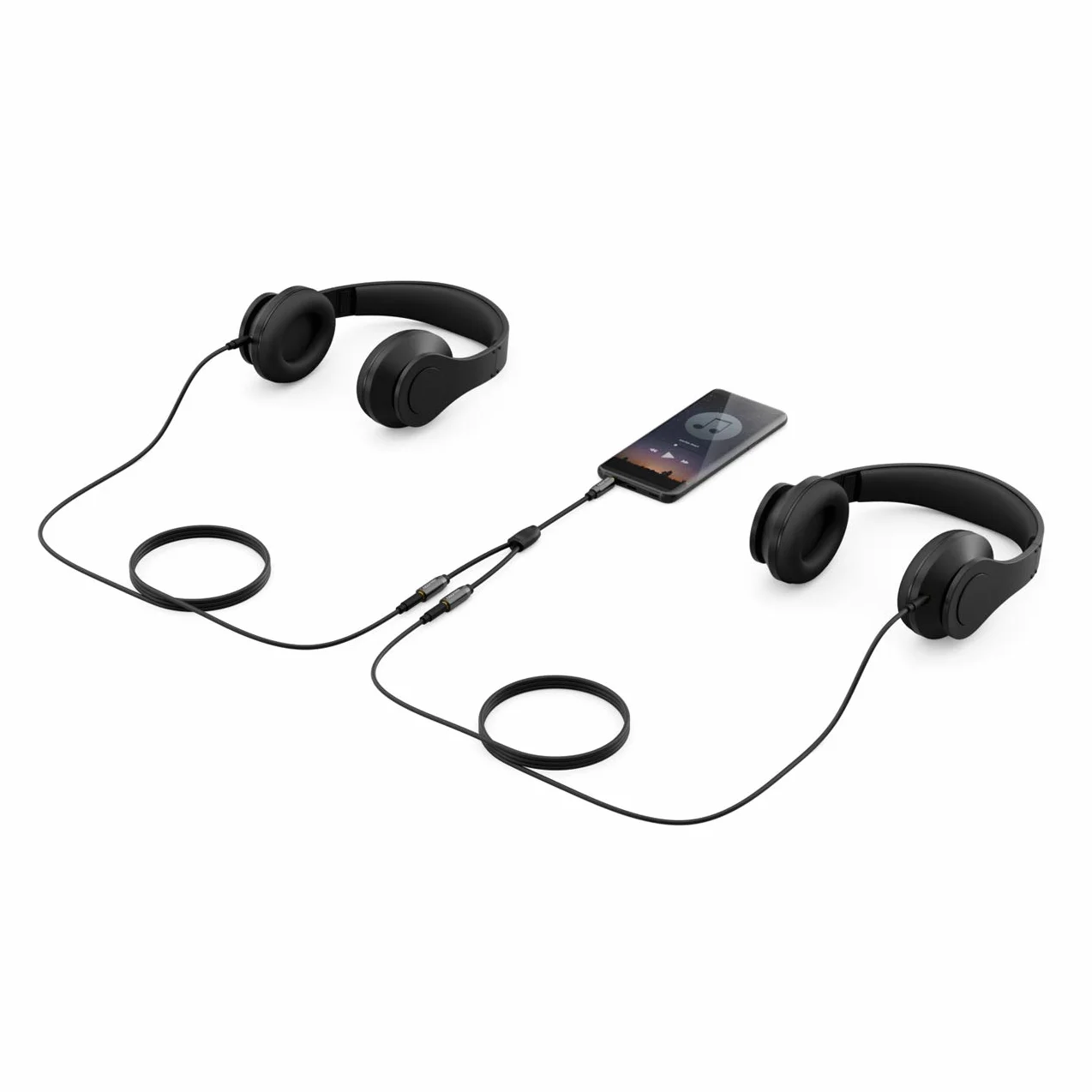 deleyCON 0,2m audio adapter Y - AUX - wtyk jack 3,5mm na 2x gniazdo jack 3,5mm