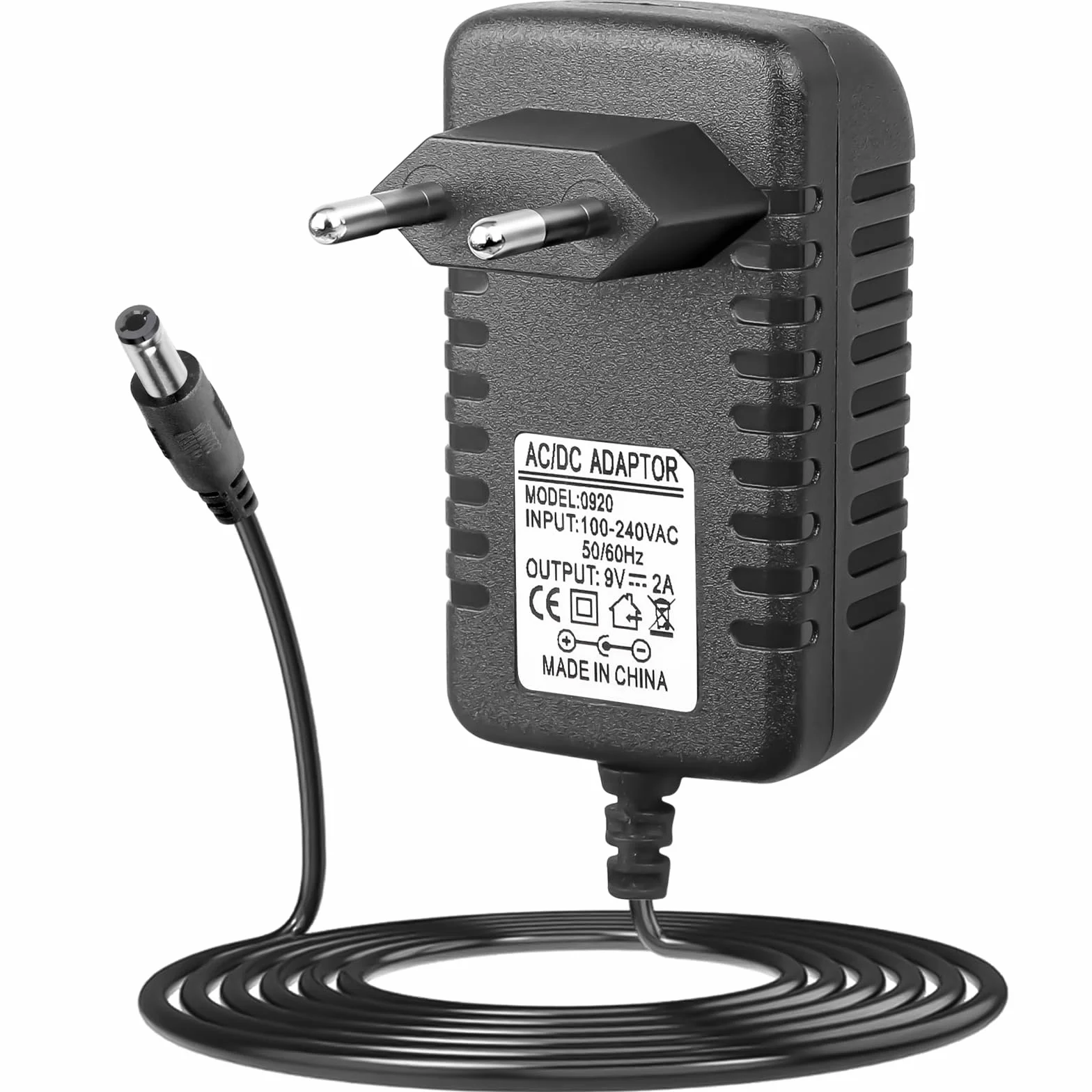 9 V DC, 9 V, 9 V, gitarowy, 9 V, 2000 mA. Kabel do ładowania klawiatury fortepianowej, efektów gitarowych, średnio ujemna elektroda