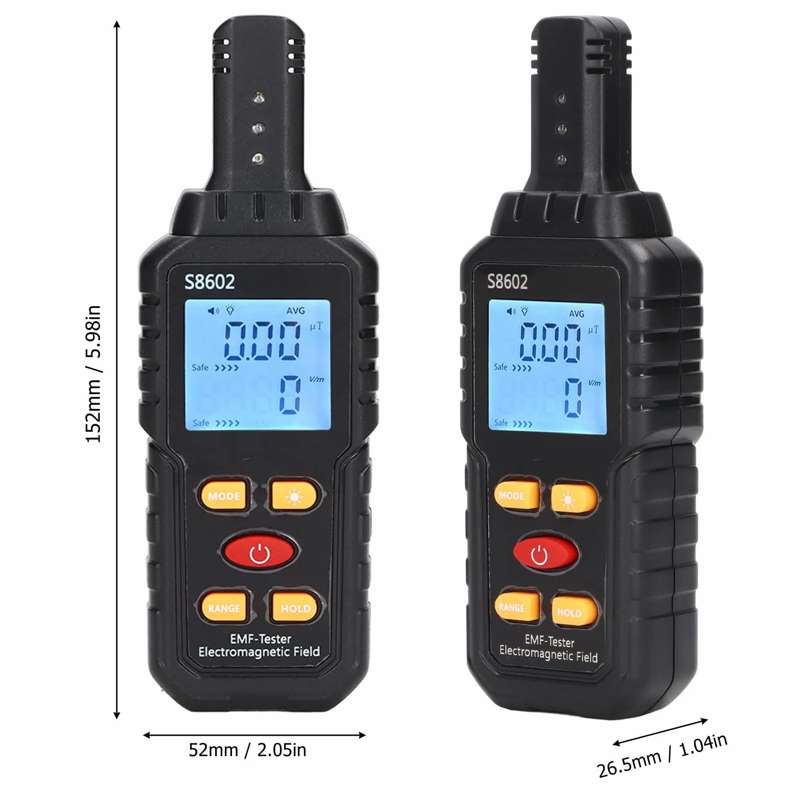 Detektor EMF Ręczny Tester Promieniowania Elektromagnetycznego Detektor LCD EMF Miernik Pola Magnetycznego Wyświetlacz Cyfrowy Inspekcje EMF