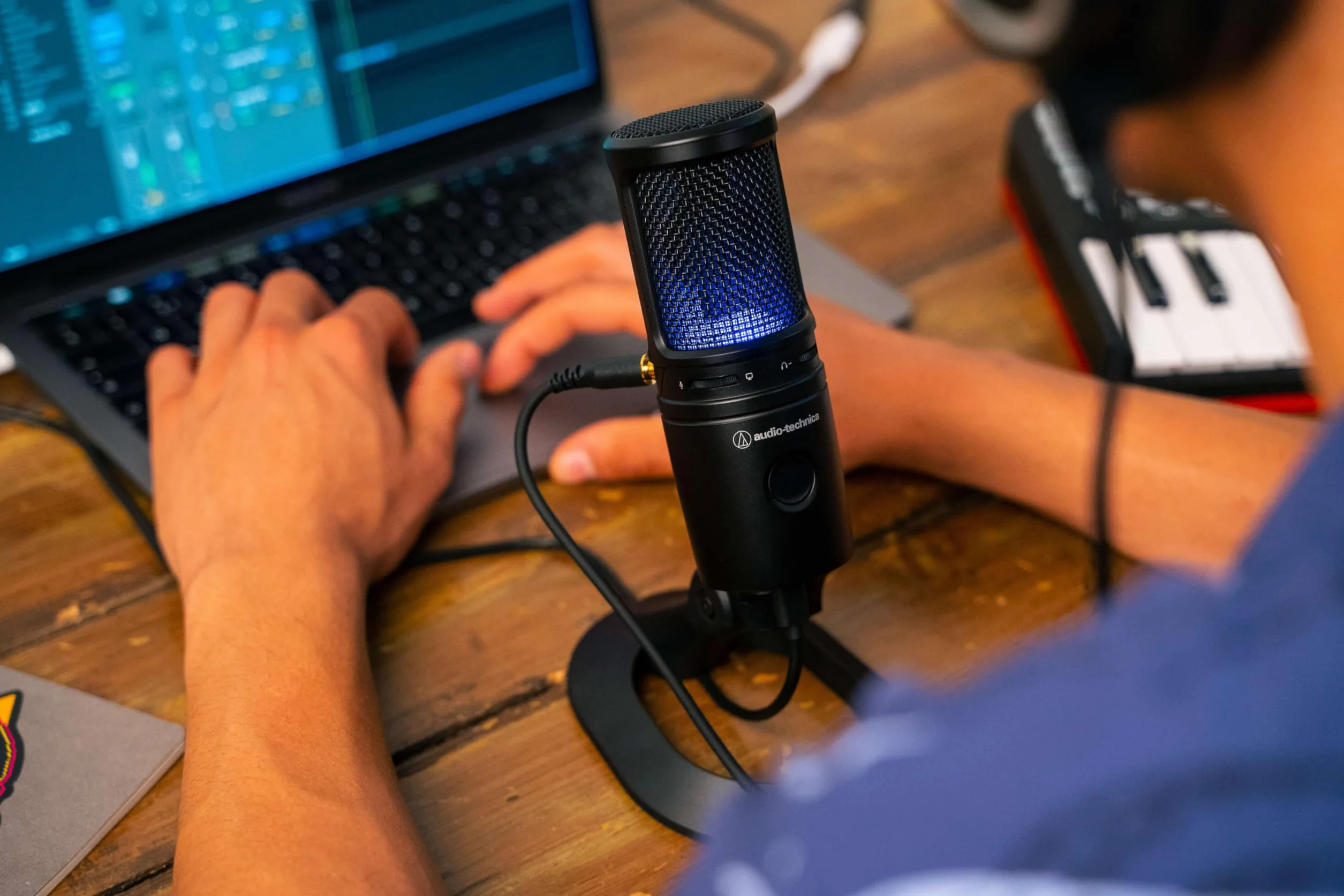Audio-Technica AT2020USB-X Kardioidalny mikrofon pojemnościowy USB Czarny