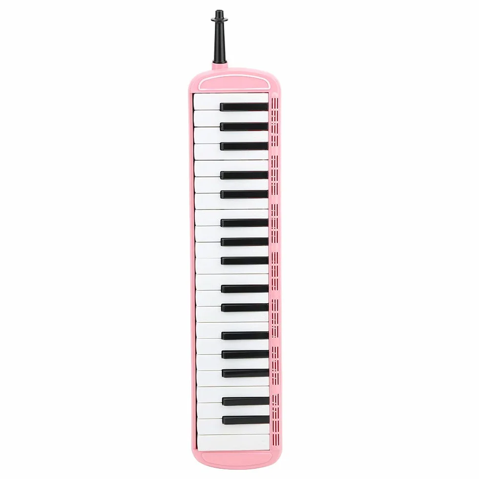 Melodica, wiatr instrument muzyczny fortepian instrument muzyczny praktyka instrumentu muzycznego instrument edukacyjny instrument melodyka, uczenie się dla dorosłych dla początkujących (różowy)