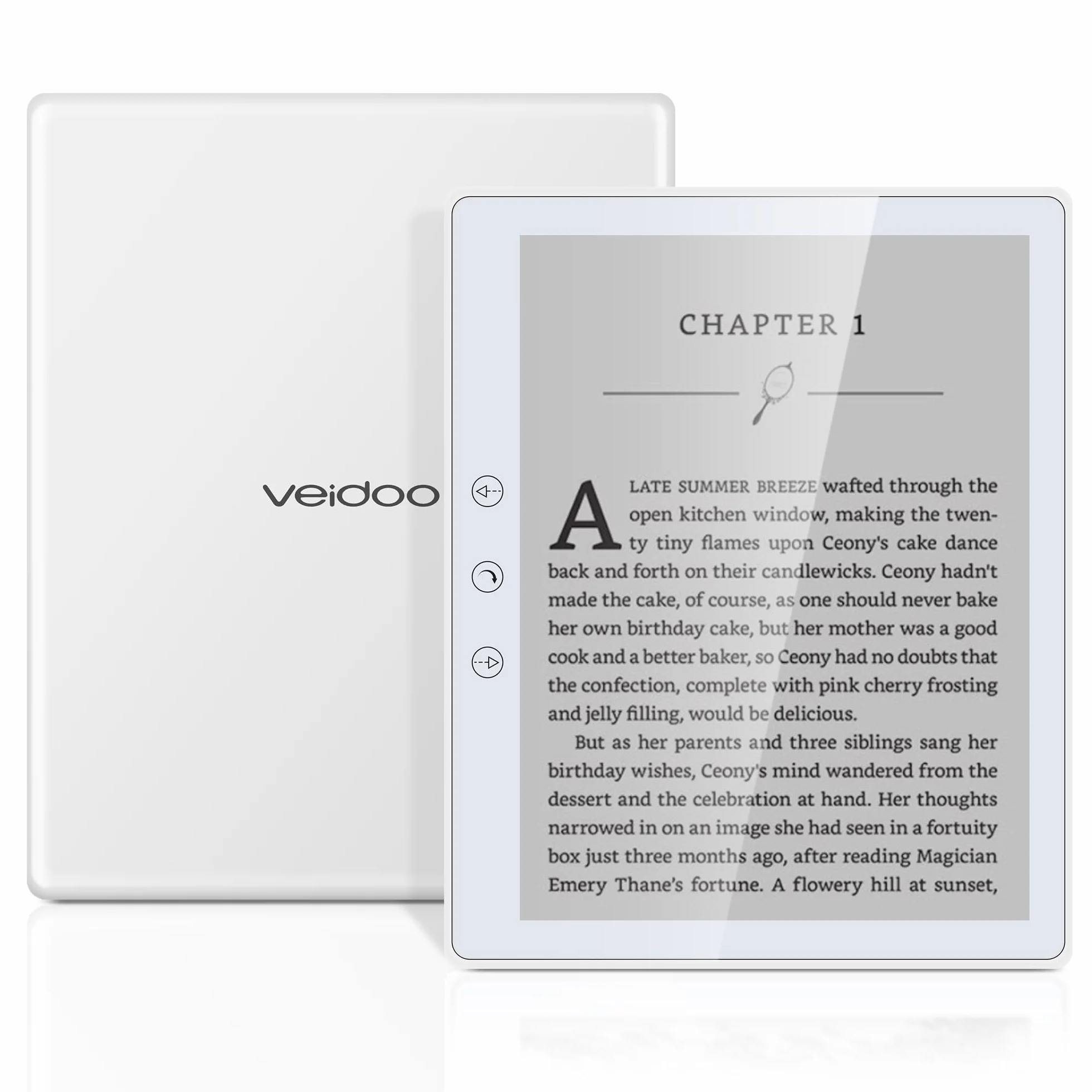 Veidoo 5.8 Cala Czytnik Książek Elektronicznych, Ekran Dotykowy HD, Technologia Carta E-Ink, 32GB ROM, WiFi, Długa Żywotność Baterii (Biały)