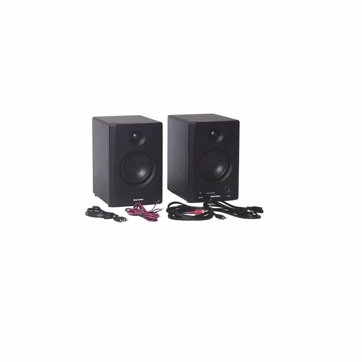Thornton Pure 35 aktywnych monitorów studyjnych para 50 W klasa D symetryczne niezrównoważone wejścia BT