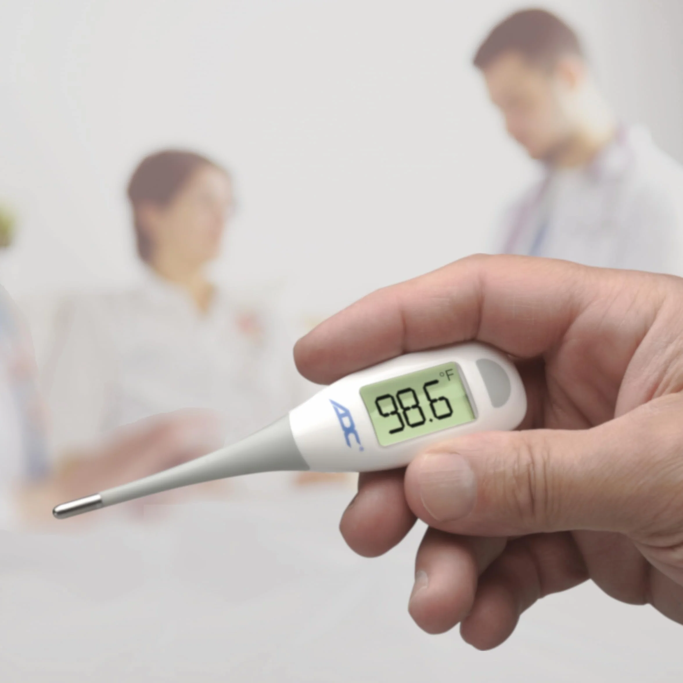 ADC Termometr cyfrowy ADC z szybkim odczytem, elastyczną końcówką i obszernym wyświetlaczem LCD, Adtemp 418N