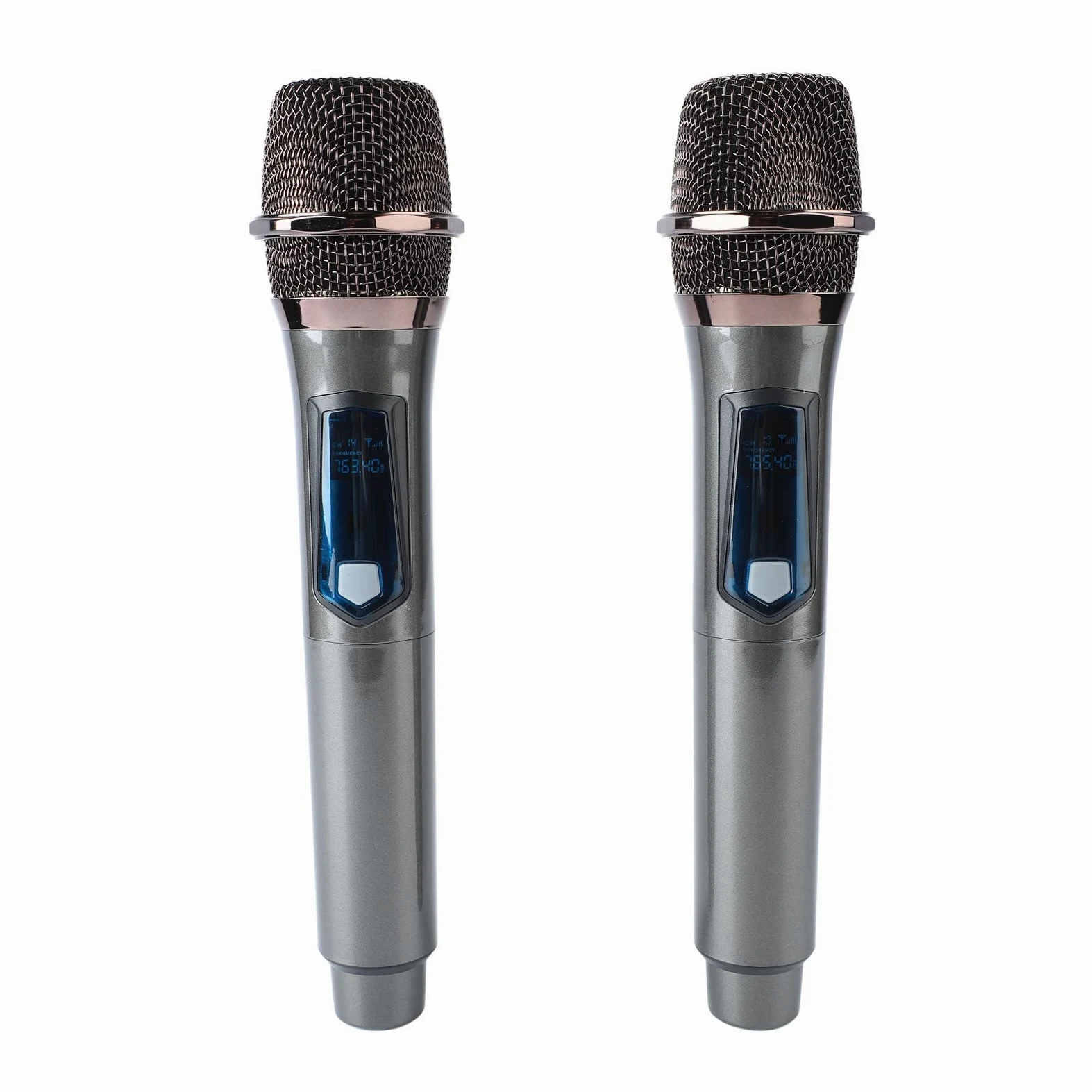 Bezprzewodowy Dynamiczny Mikrofon Bezprzewodowy UHF, łatwy w Obsłudze, Trwały, HiFi, z Odbiornikiem z możliwością ładowania, Zasięg 160 Stóp, do Urządzenia do Karaoke, śpiewu,