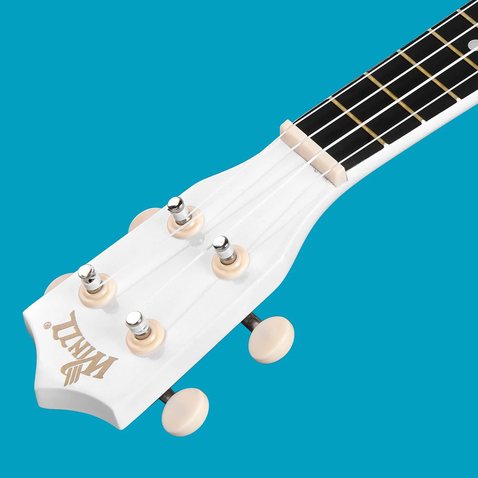 Winzz ukulele sopranowe, zestaw startowy dla początkujących z pokrowcem, urządzeniem do strojenia, dodatkowymi strunami, paskiem, plektronem, naklejkami na próg, arkuszem z chwytami