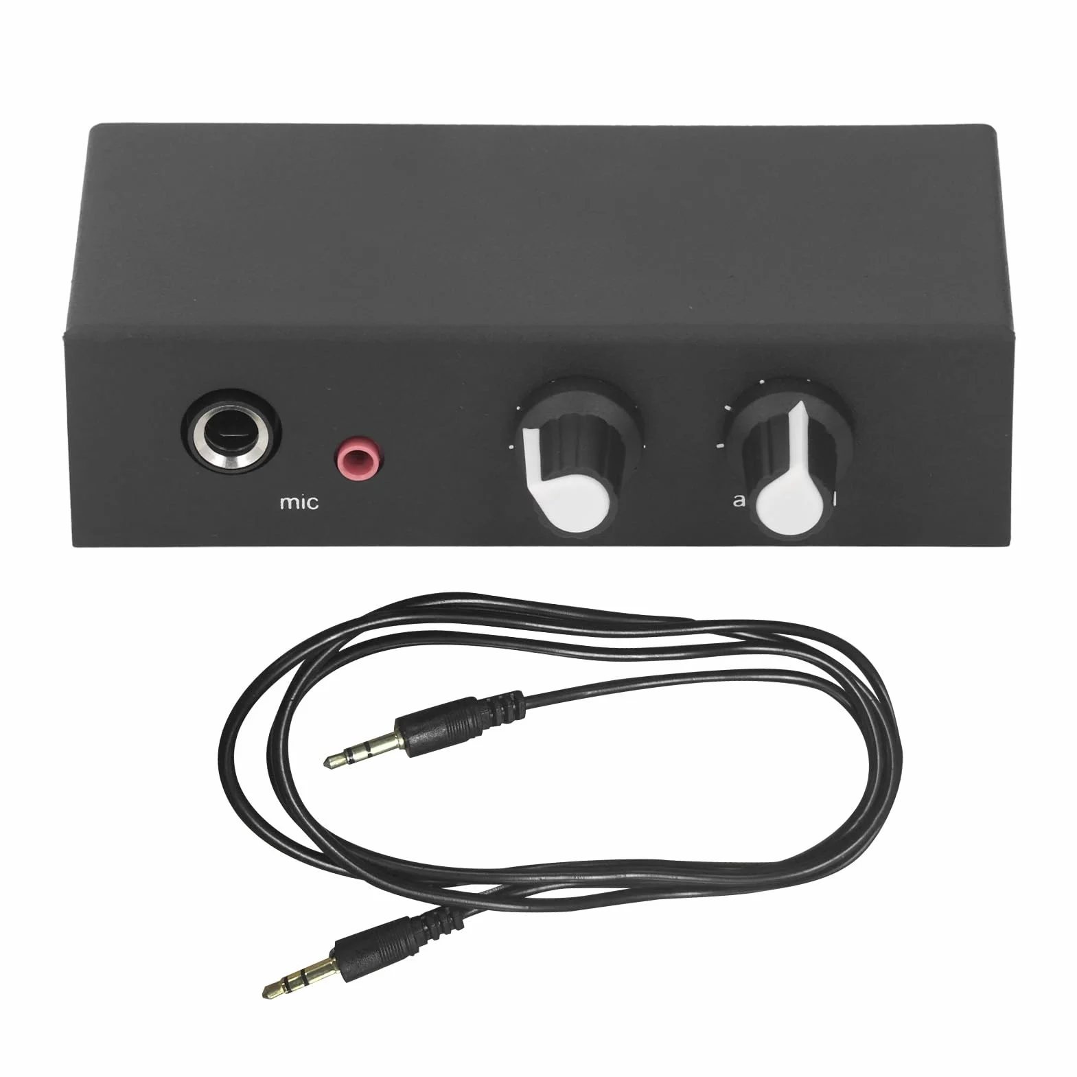 Przedwzmacniacz Mikrofonowy, 6,5 Mm Mikrofon 3,5 Mm Wzmacniacz Miksujący muzykę, Mikrofon Mikser Muzyczny Rejestrator Przedwzmacniacz Mikrofonowy z Niezależnym Pokrętłem DC 5–12 V
