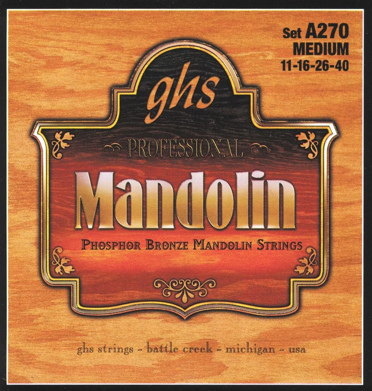 GHS MANDOLIN - zestaw strun z brązu fosforowego - A270 - średni