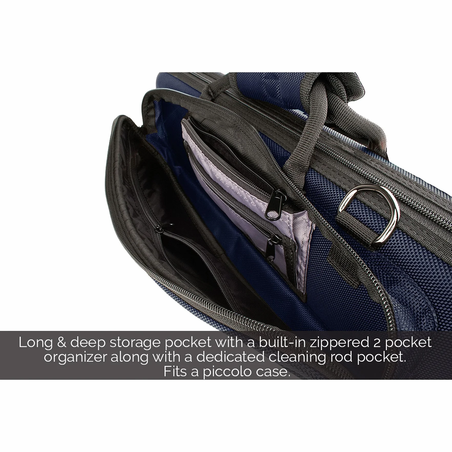 Protec Slimline PRO PAC etui na flet - niebieskie