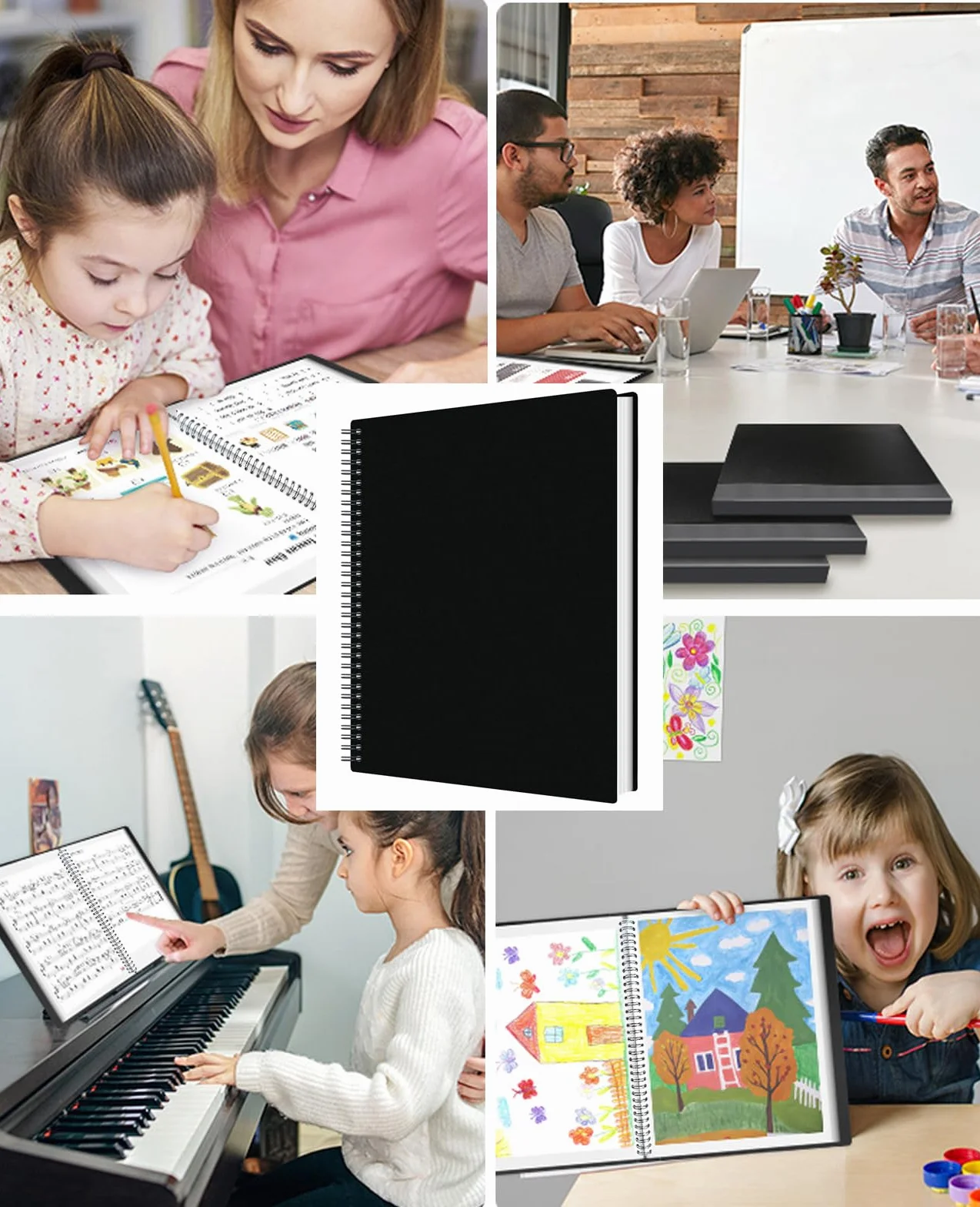 Folder muzyczny A4 z 60 przegrodami / 120 stronami - do notatek i chóru - folder prezentacji i zapisu