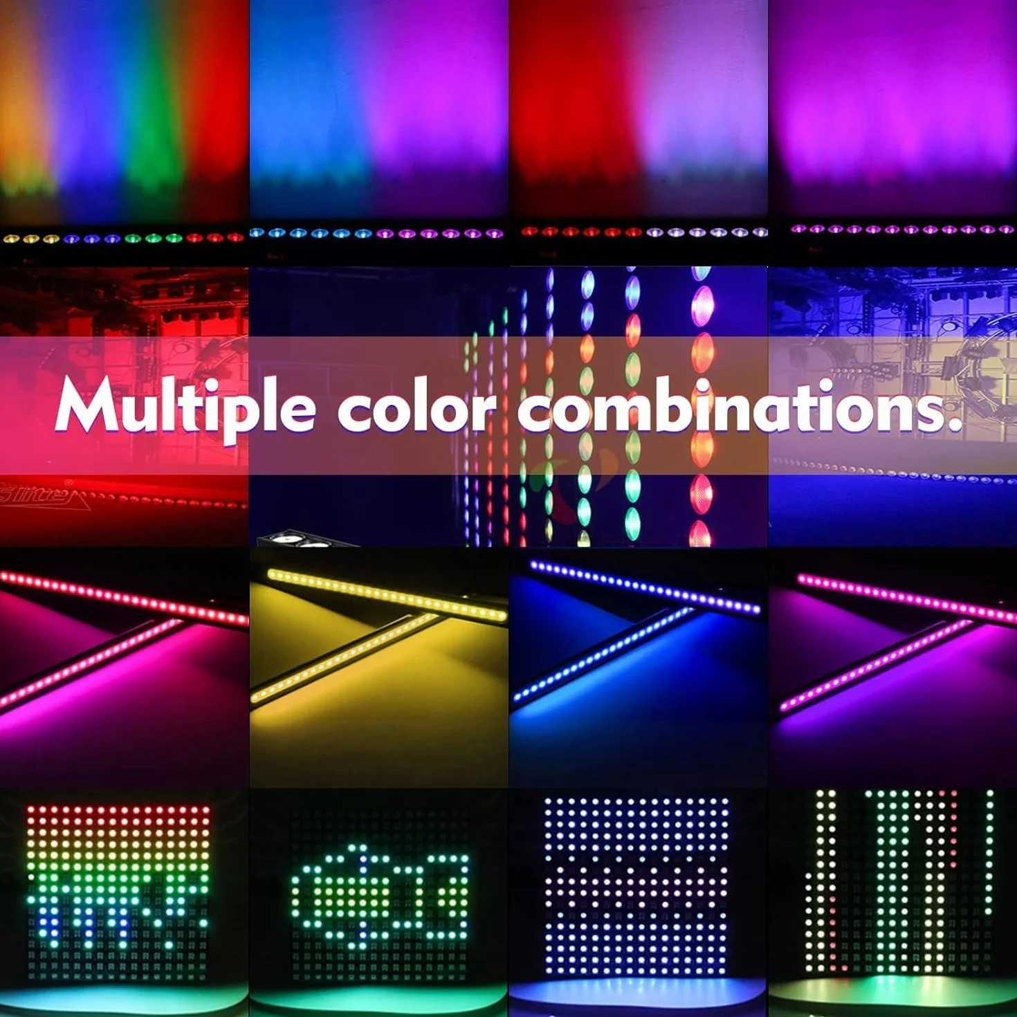 24 x 3 W RGBW LED Wallwasher z pilotem zdalnego sterowania, konsolowe światło sceniczne, efekt namiotu dla DJ-a, bar, impreza, dyskoteka, oświetlenie, ślub, Halloween, Boże Narodzenie, 2 sztuki