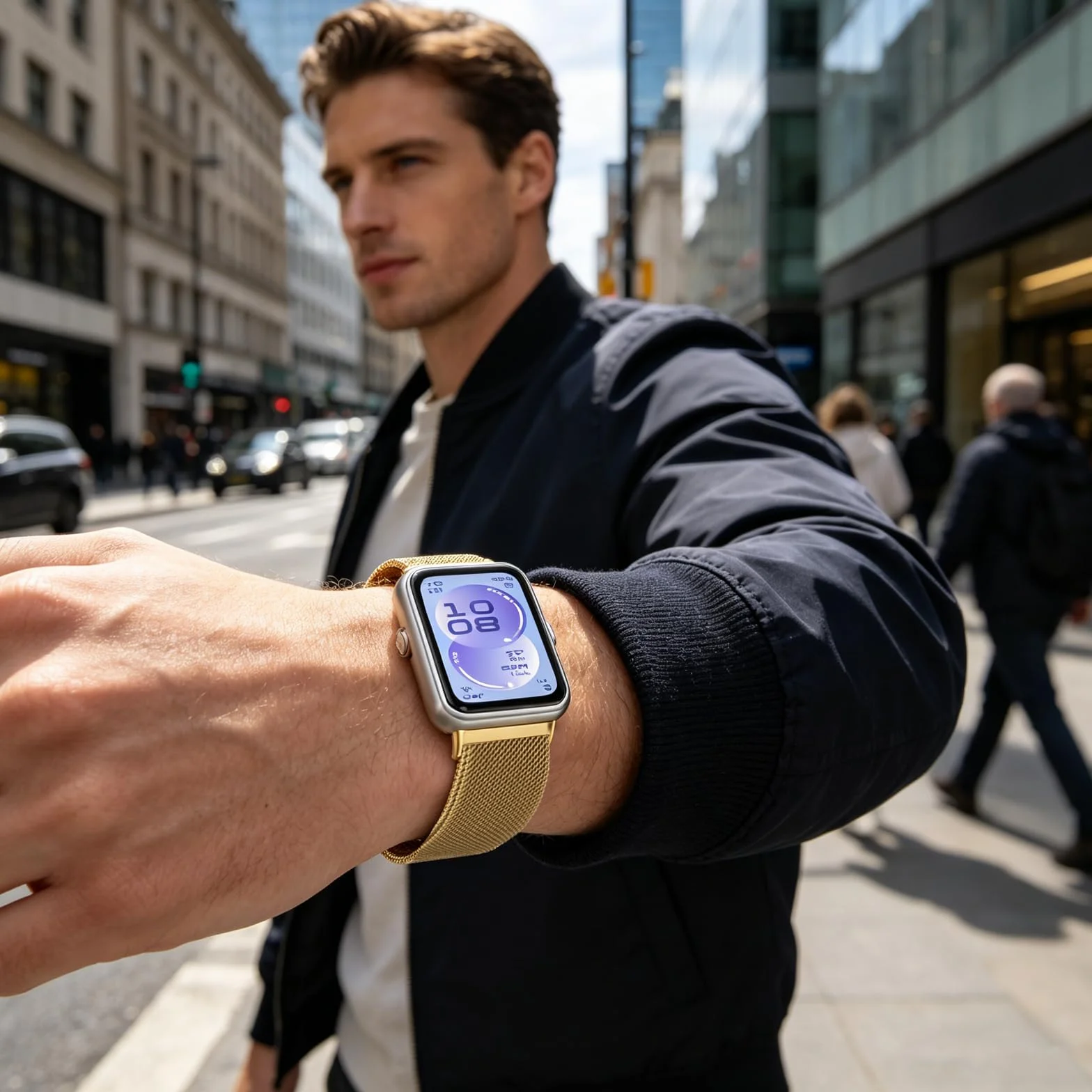 Paski Mesh Stali Szlachetnej Kompatybilny z Huawei Band 11/Band 11 Pro, ZapięCie Magnetyczne/OddychająCy/Odporny ZużYcie, Metalowy Pasek Kobiet Męż Czyzn