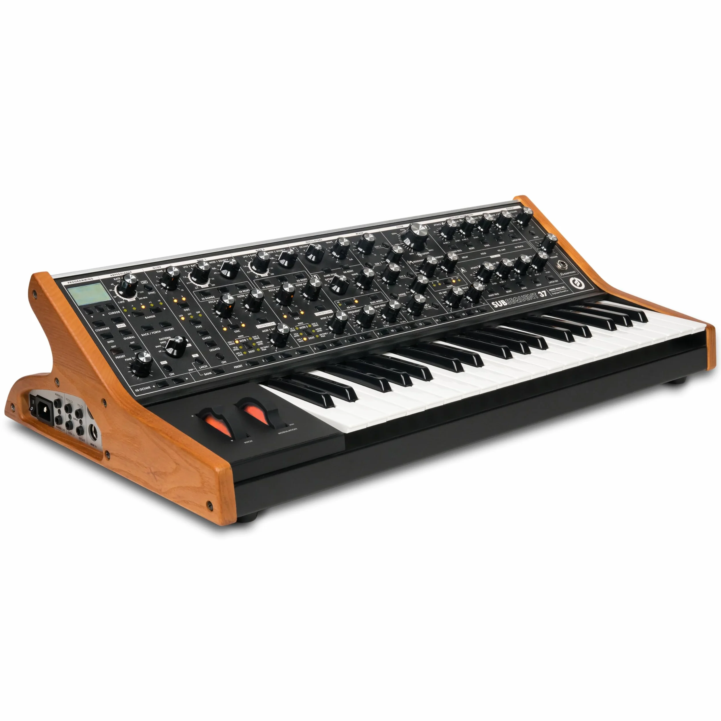 MOOG Subsequent 37 - Parafoniczny Syntezator Analogowy i Keyboard MIDI- 37 Półważonych Klawiszy, Wzmacniacz Słuchawkowy, 256 Presetów, Ekran i Edytor