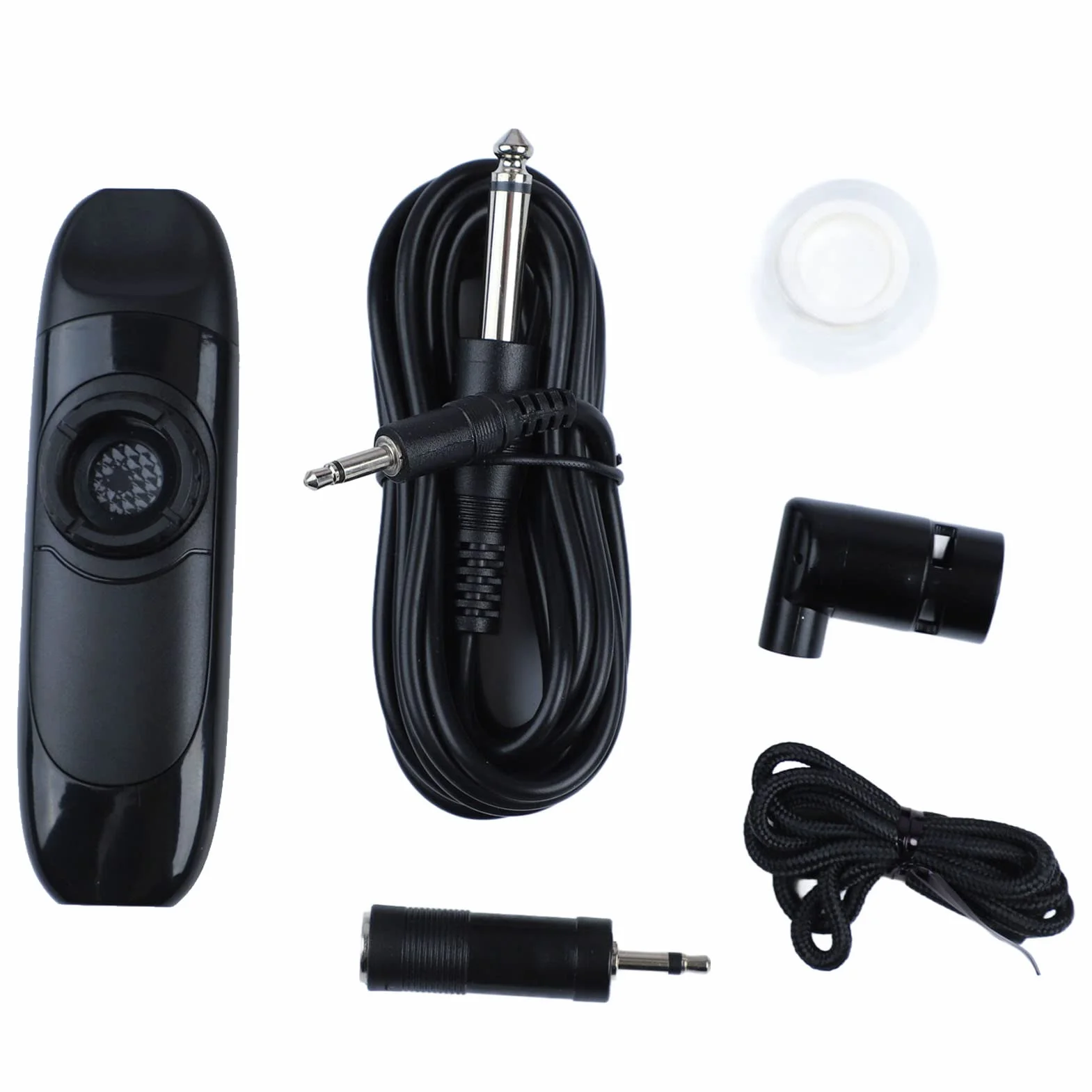 Elektryczne Kazoo, 4,3-calowe Elektryczne Kazoo z Przetwornikiem, Regulowany Instrument Muzyczny, Profesjonalne Kazoo z Membranami Fletowymi, 3,5-calowy Adapter i Smycz, Mini Kazoo (Czarny)
