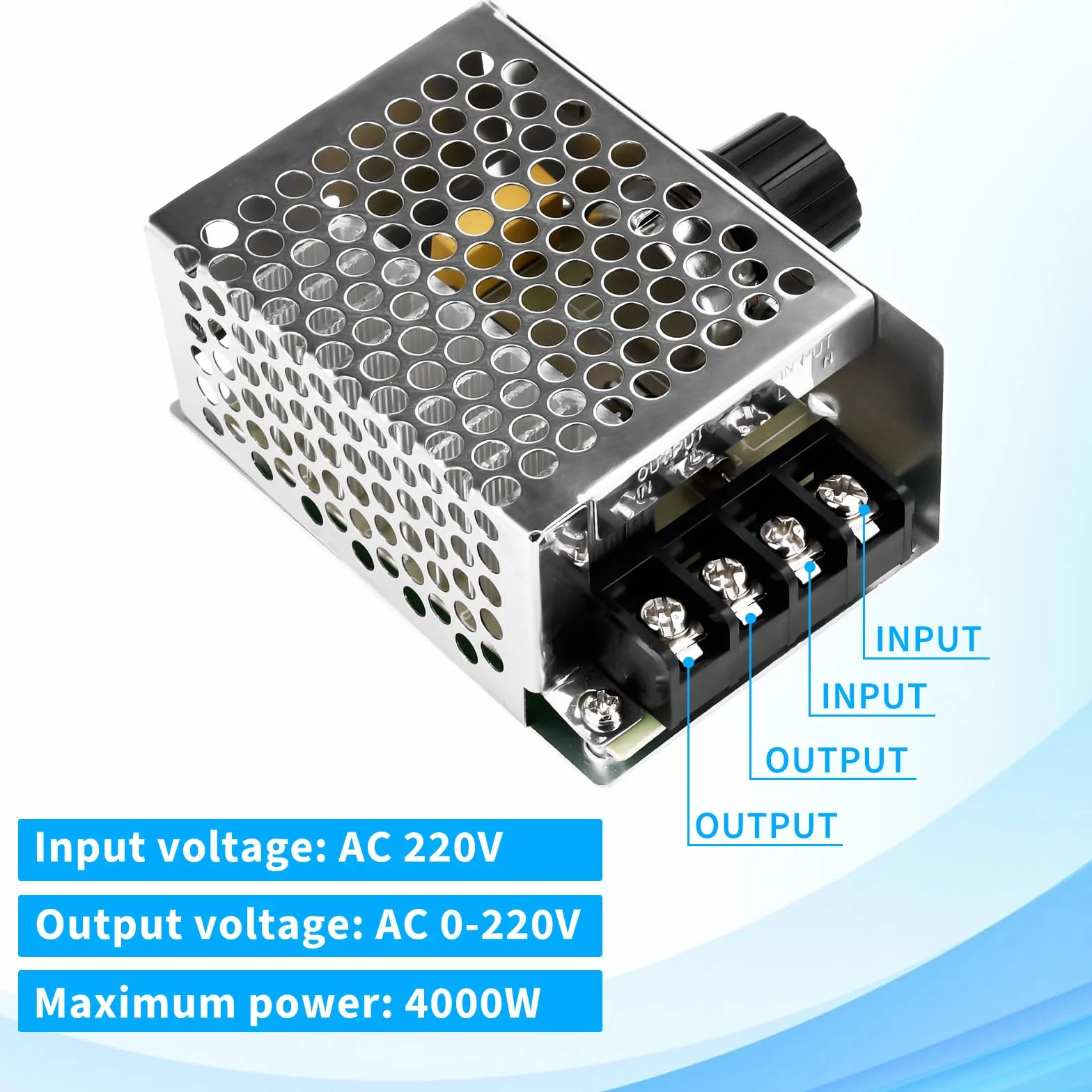 AC 220 V, 4000 W, elektroniczny regulator napięcia high power SCR, ściemniacz, sterowanie prędkością obrotową, sterowanie napięciem, temperatura