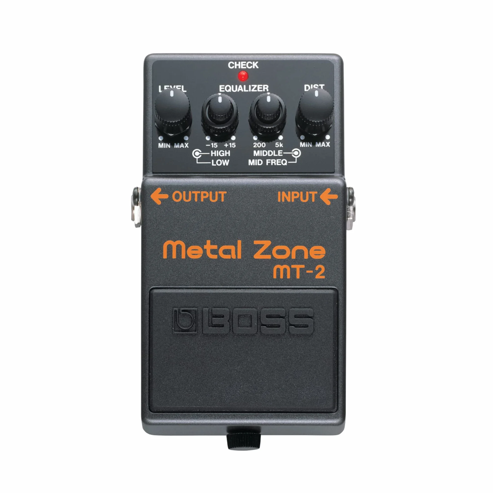 BOSS MT-2 Classic Metal Zone Pedał Efektów Gitarowy Basowy Dwustopniowy Wzmocnienie Trójzakresowy Korektor