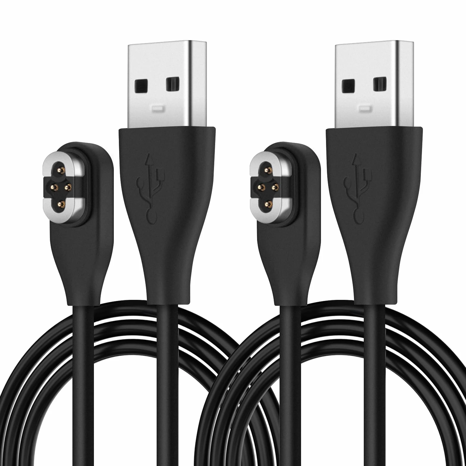 Kabel do ładowania do SHOKZ OpenSwim Pro S710 (2 sztuki), magnetyczny przewód ładowarki USB-A do słuchawek OpenSwim Pro z przewodnictwem kostnym, zamiennik ładowania, 1 m