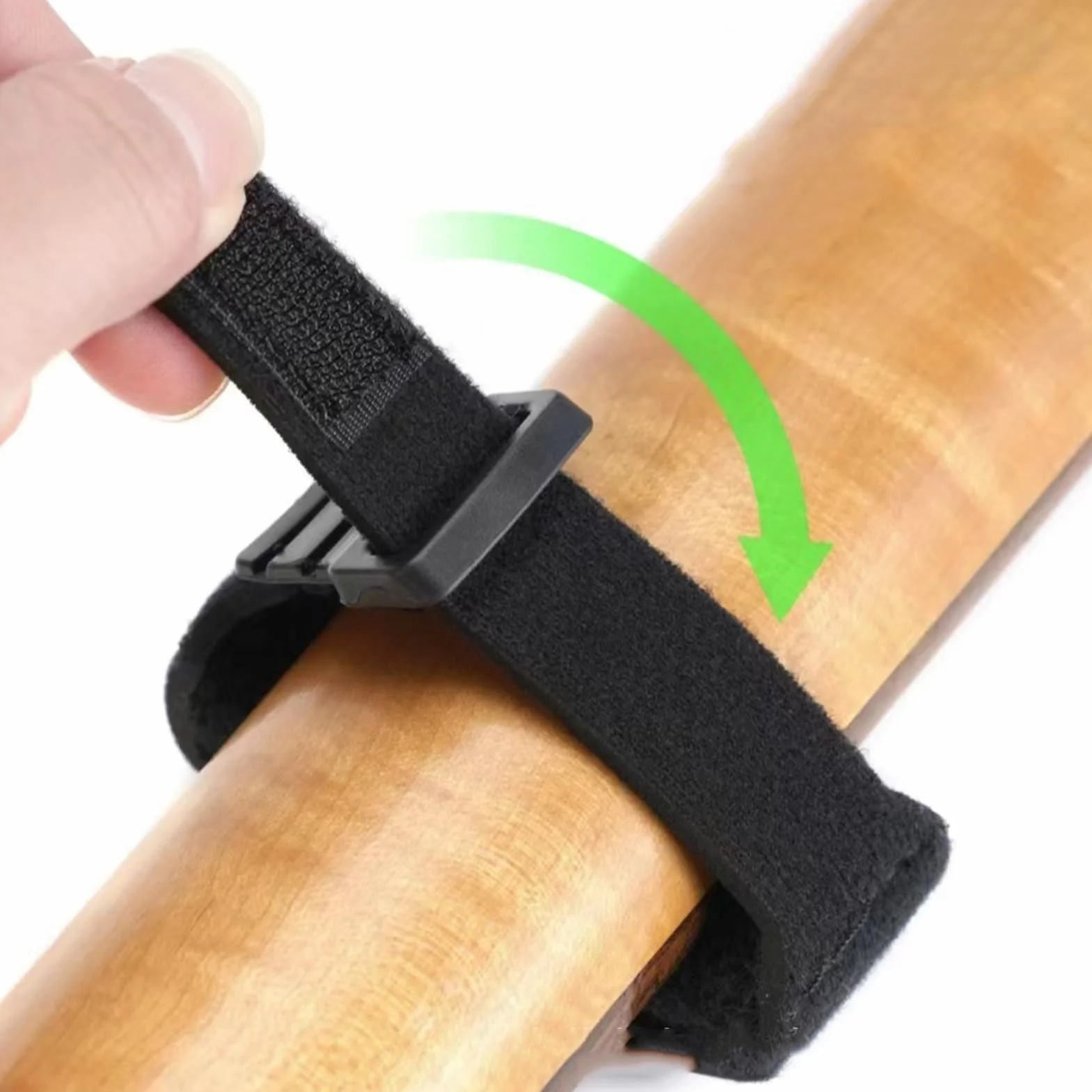 Fret Wrap – regulowany sznur strunowy, parownik do deski na palec, narzędzie do wyciszania, szybkie , akcesoria do instrumentów muzycznych, mały rozmiar, czarny do gitary basowej