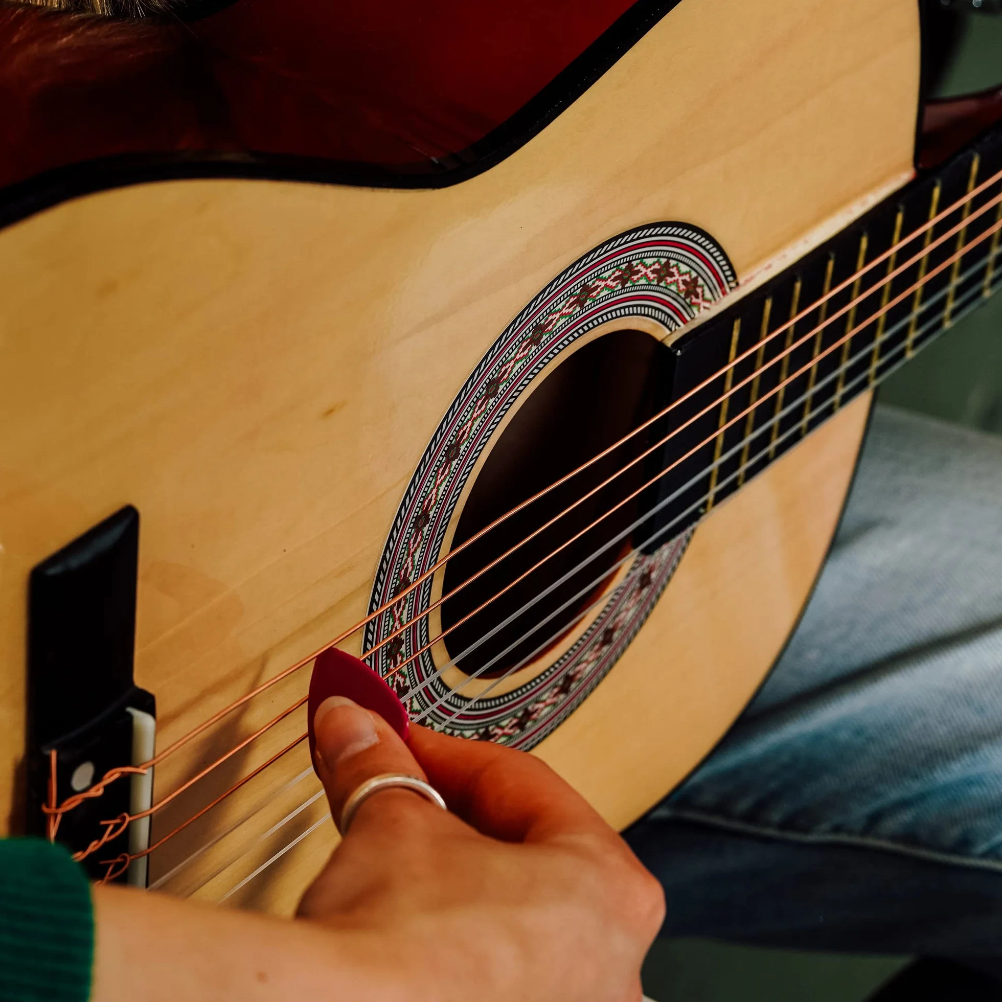 3rd Avenue Hiszpańska gitara klasyczna w rozmiarze 3/4, dla początkujących, struny nylonowe, futerał – w kolorze naturalnym