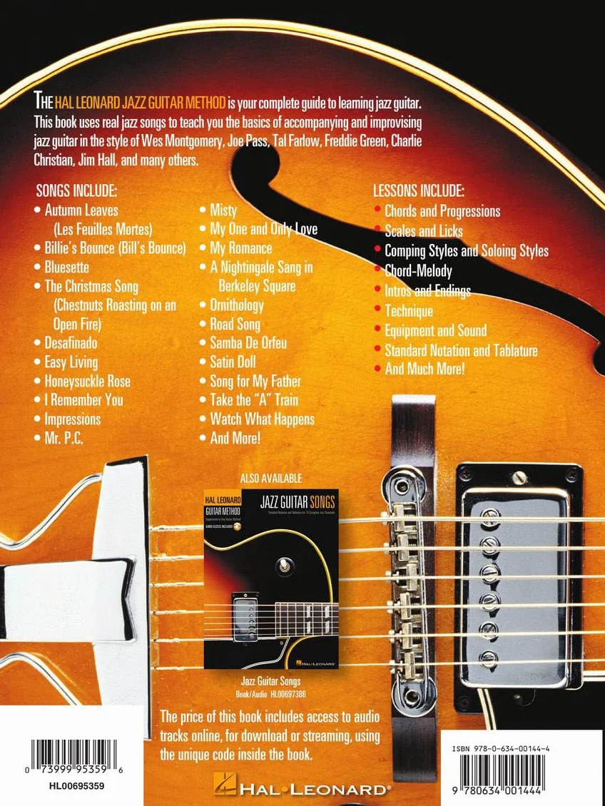 Hal leonard guitar method - jazz guitar guitare +cd: A Comprehensive Guide with Detailed Instruction and More Than 20 Great Jazz Standards