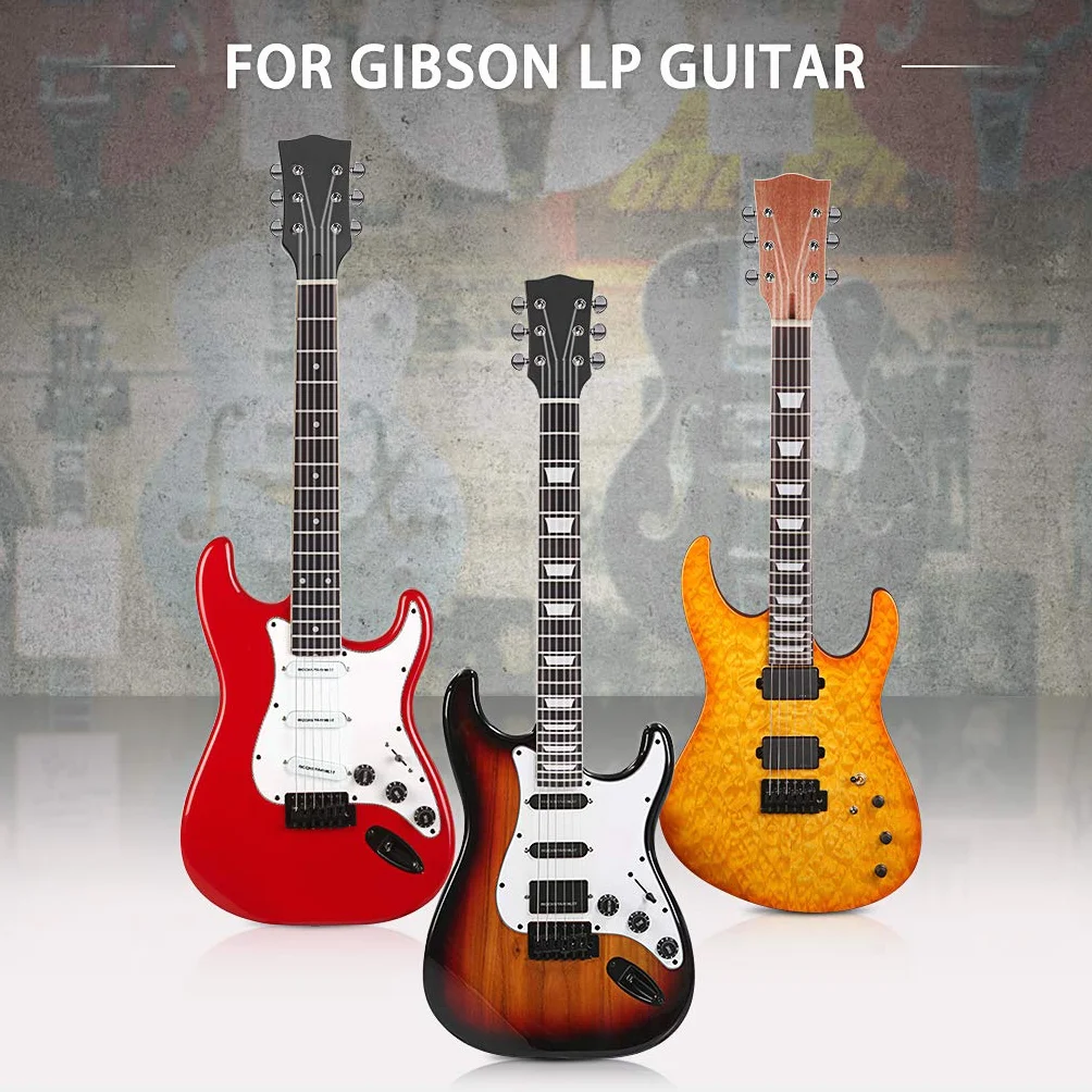 Alnicov Szyja do gitary elektrycznej DIY dla Gibson LP części zamienne 22 progi klon szyja palisander podstrunnica z białymi kropkami wkładka czarny połysk 2