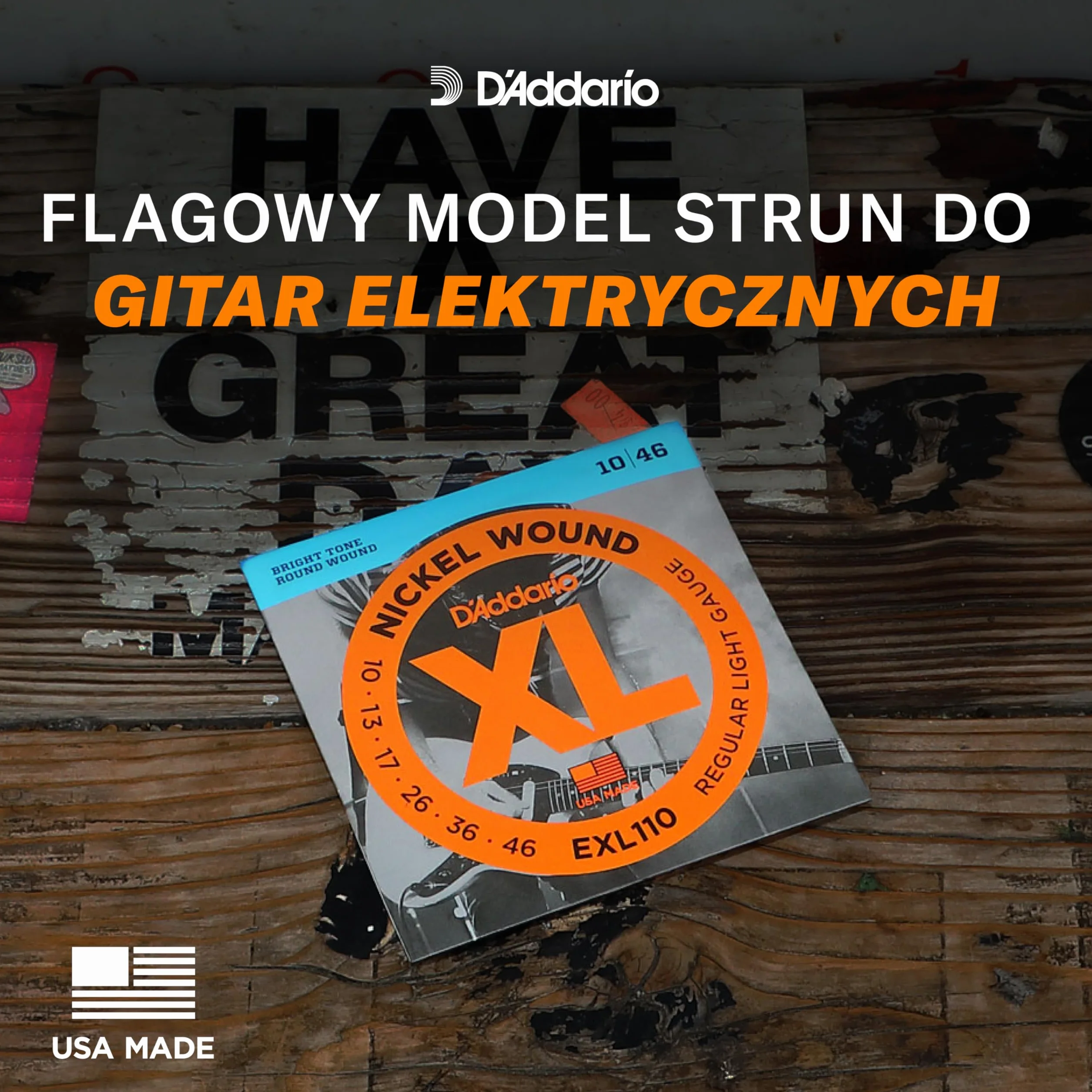 Struny do gitary elektrycznej D'Addario EXL110-7 7-strunowe niklowane, zwykłe, 10-59