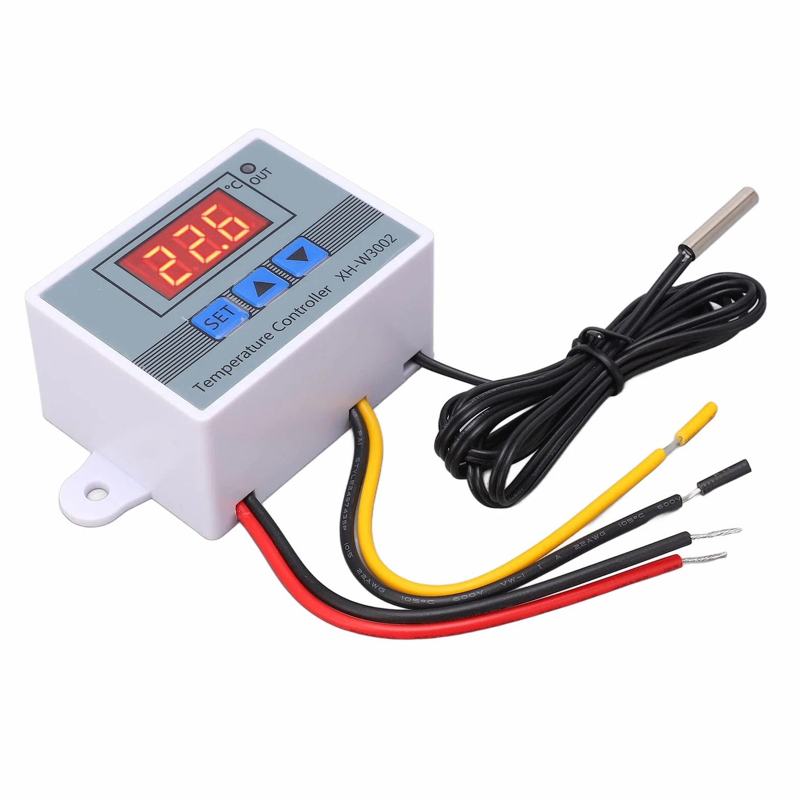 Cyfrowy Regulator Temperatury -50-110 ℃ Przełącznik Ogrzewania i Chłodzenia Termostatu z wodoodporną sondą (12V)