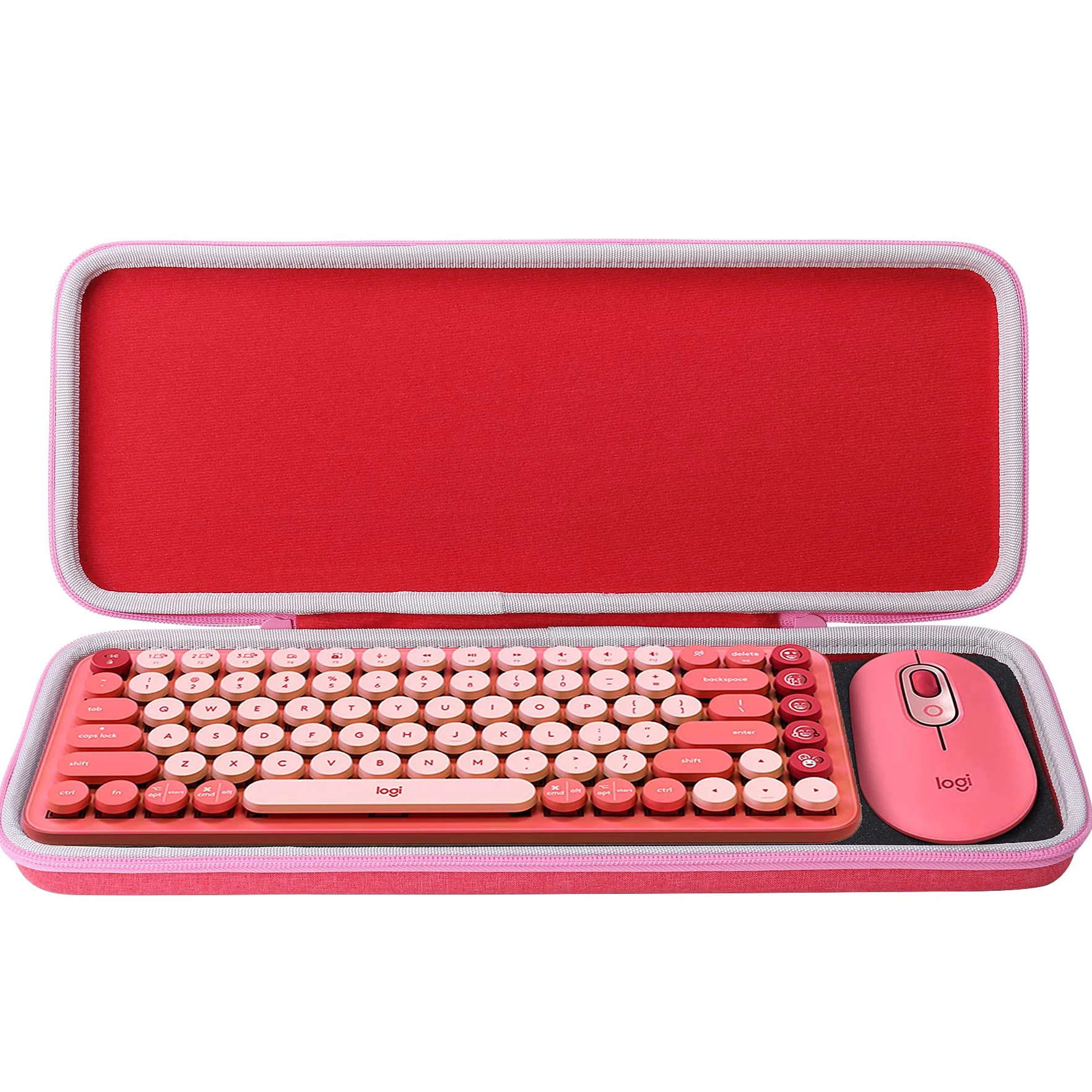 Aenllosi Twarde etui do klawiatury mechanicznej bezprzewodowej PopKey, tylko etui (czerwona)