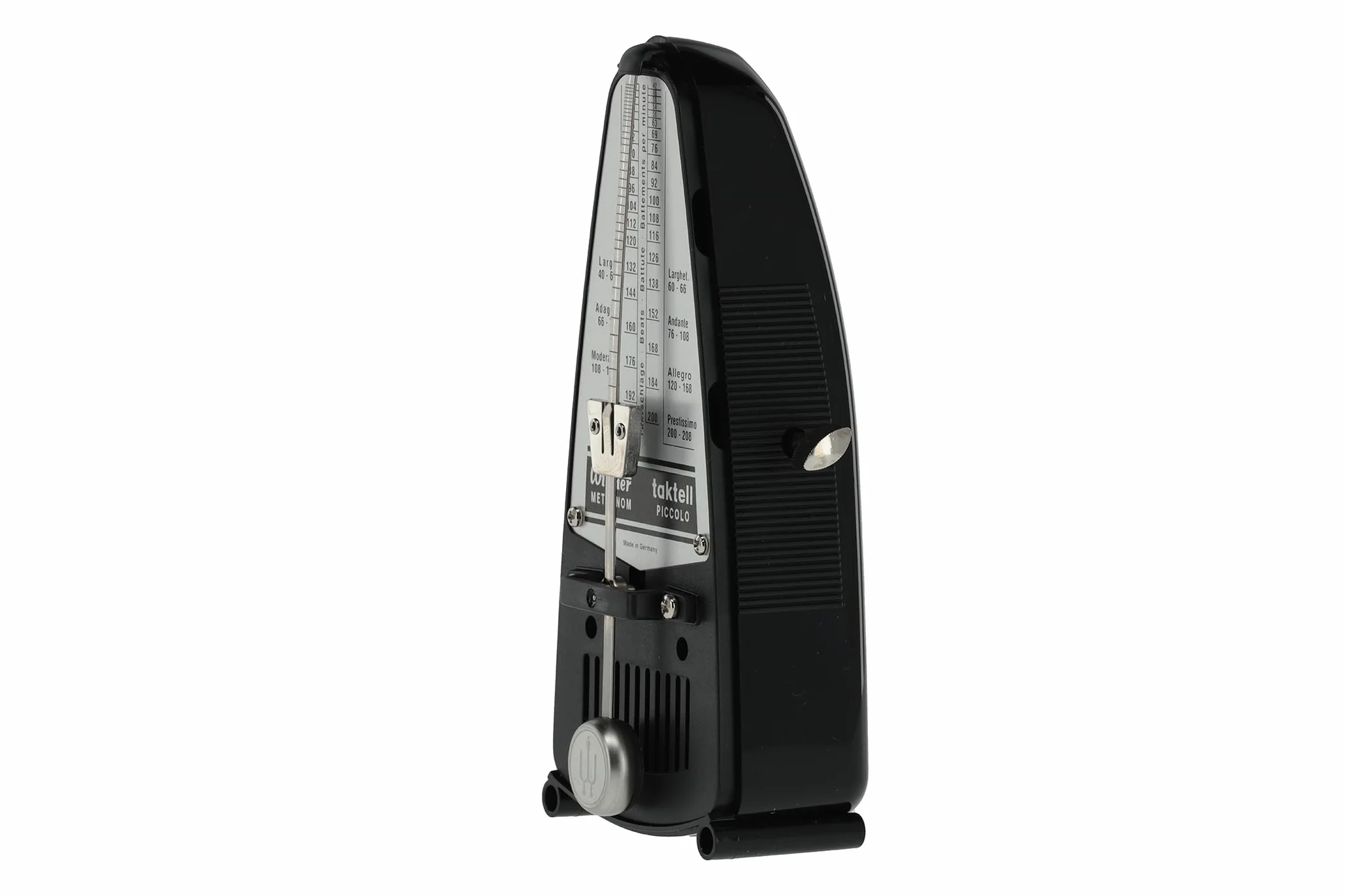 Wittner Piccolo Seria 830 Metronom Mechanizm Nakręcany Czarny