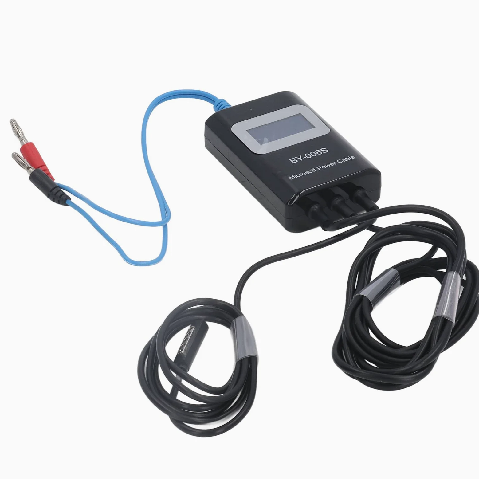 Cocoarm Kabel Rozruchowy z Tworzywa ABS PU, Czerwona miedź Kabel Sterujący Rozruchem z Wyświetlaczem LED Wyjście 2 do 3 urządzeń Wykrywanie Usterek Płyty Głównej w Celu Naprawy Tabletów