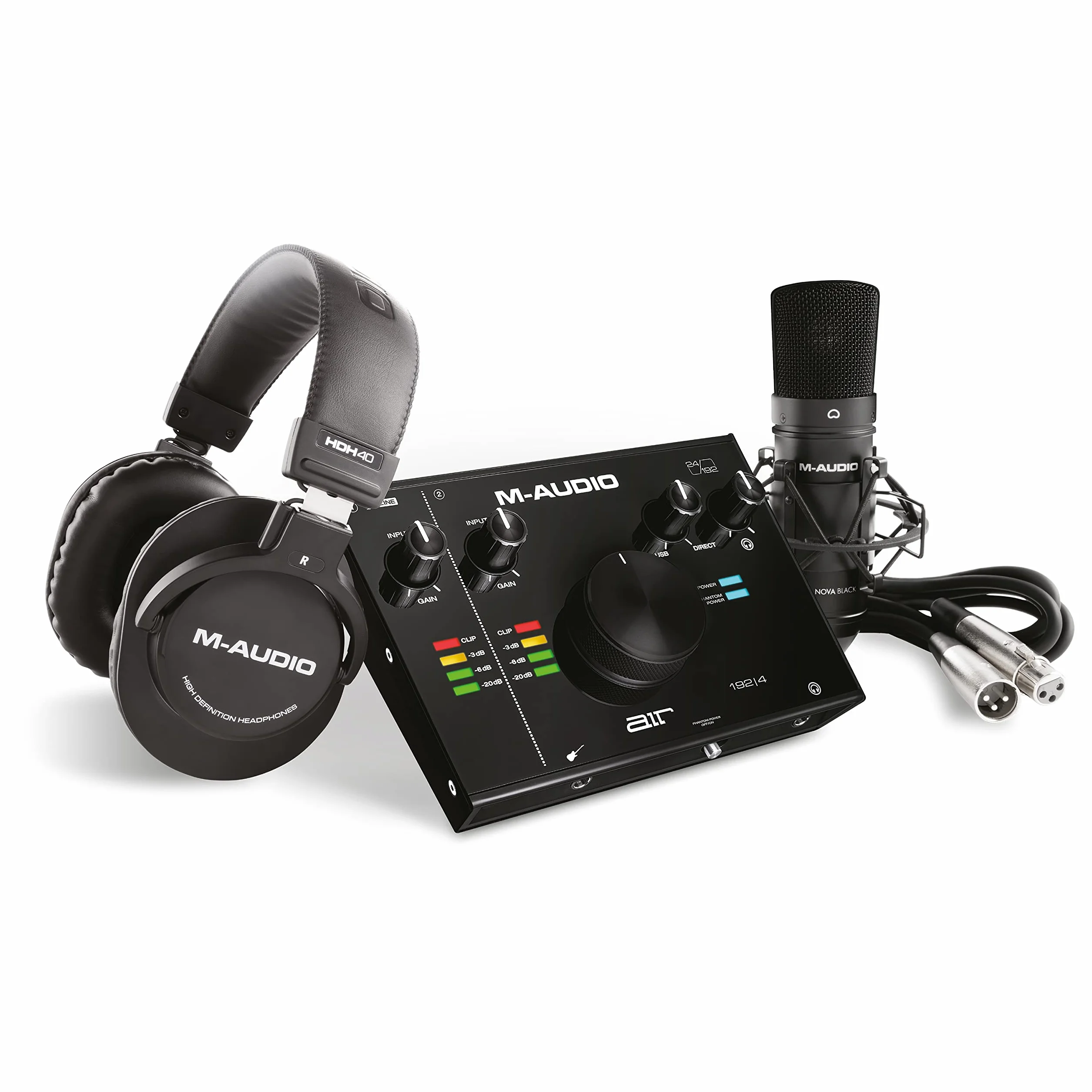 M-AUDIO AIR 192x4 Interfejs audio USB z mikrofonem pojemnościowym i słuchawkami