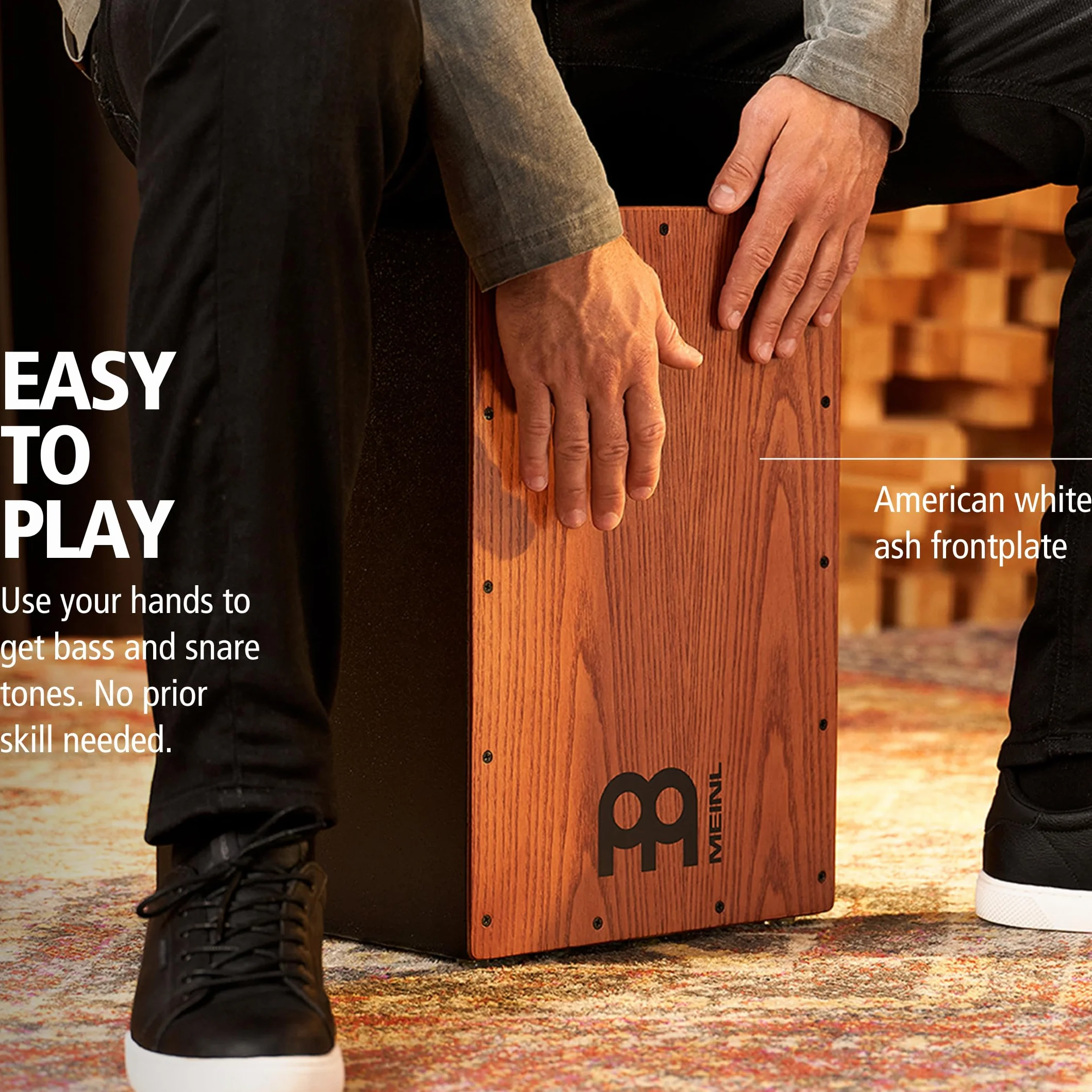 Meinl Headliner Cajon HCAJ1AWA, American White Ash - Cajon