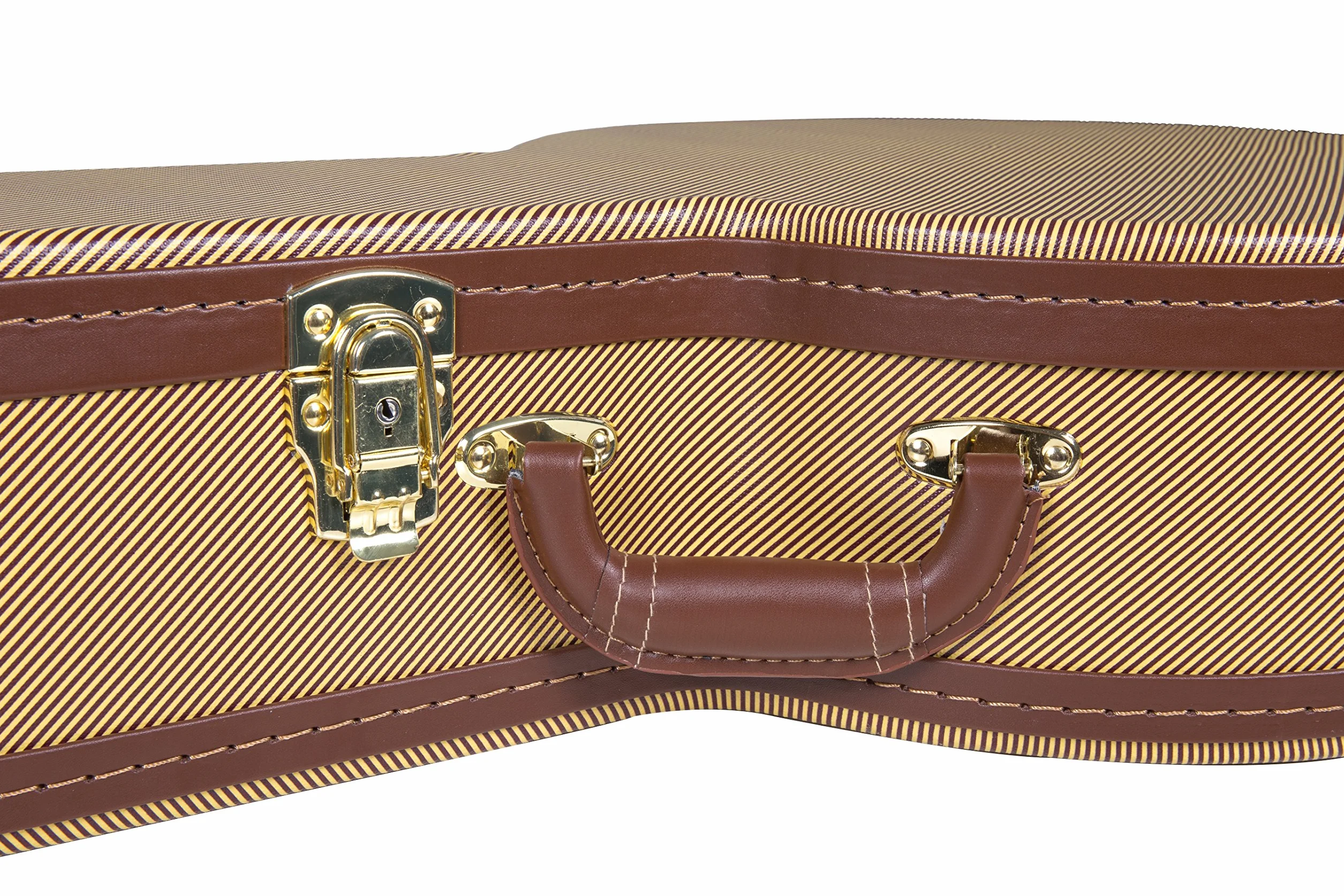 Crossrock Deluxe drewniane twarde etui na 5-strunowy rezonator banjo, winyl tweed (CRW620BJTW)