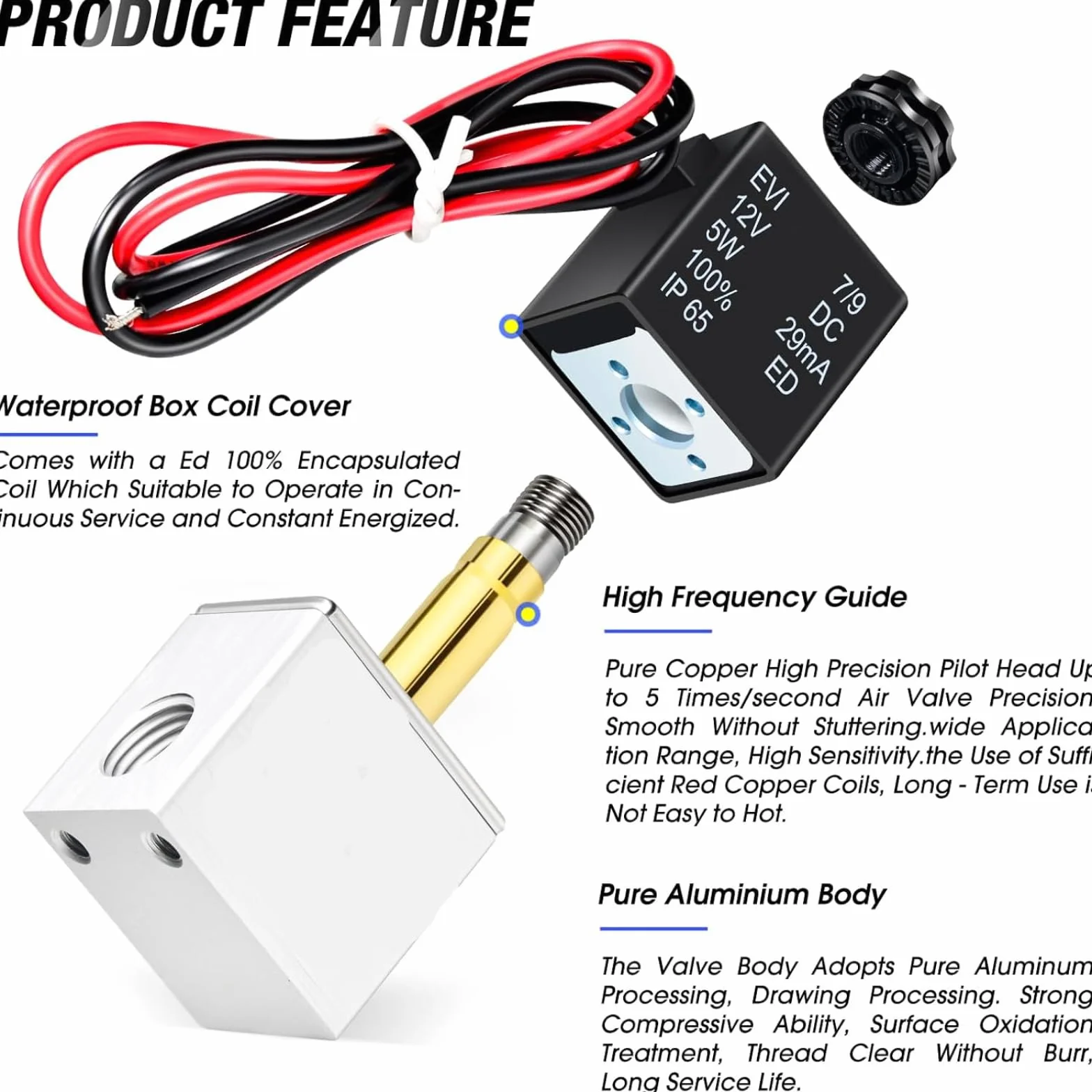 1/4 "NPT Pneumatyczne Elektrozawór, 12 V DC 2 Way Normalnie Zamknięty Pneumatyczny Elektrownia Elektrowni Elektrowni Powietrza do Powietrza, Gazu, Cieczy, Wody