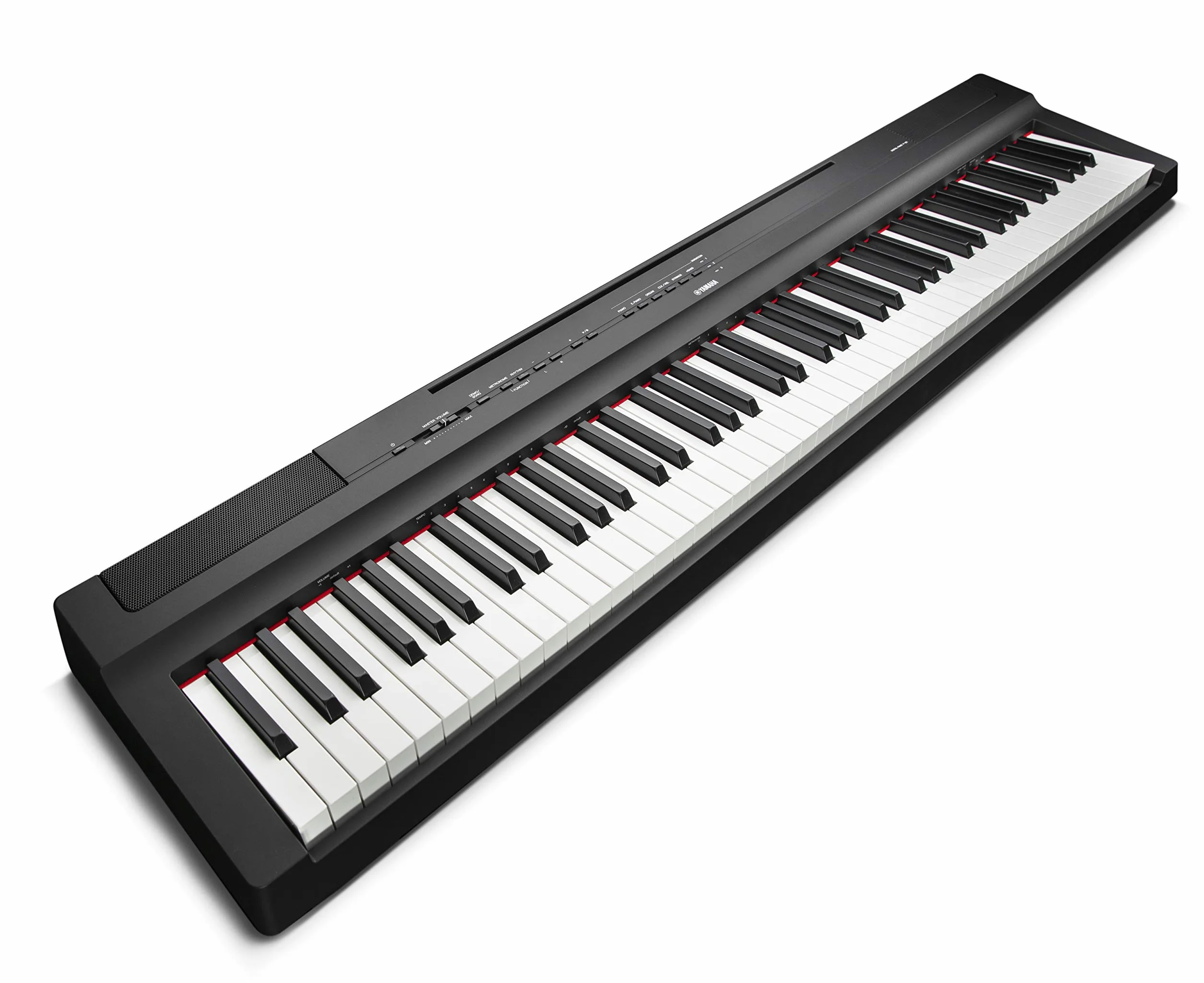 Yamaha P-125 przenośne pianino cyfrowe - smukłe, dynamiczne i mocne, dla hobbystów i początkujących, czarne