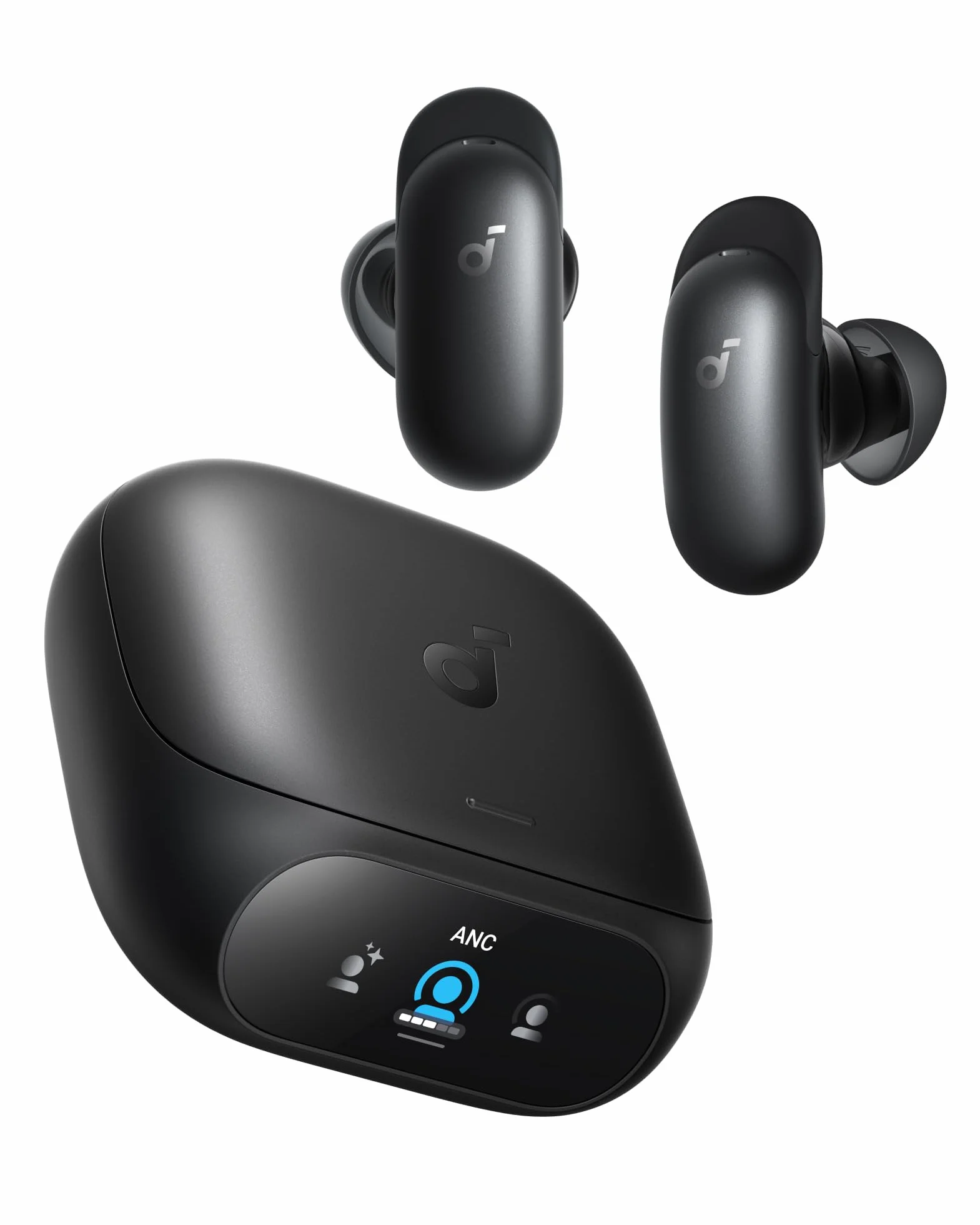 Słuchawki soundcore Liberty 5 Pro Anker, chip Anker Thus™ AI, wyraźne rozmowy nawet szeptem, redukcja szumów, czas odtwarzania 6,5 godz./28 godz., 5 min. = 4 odtwarzania, ładowanie bezprzewodowe
