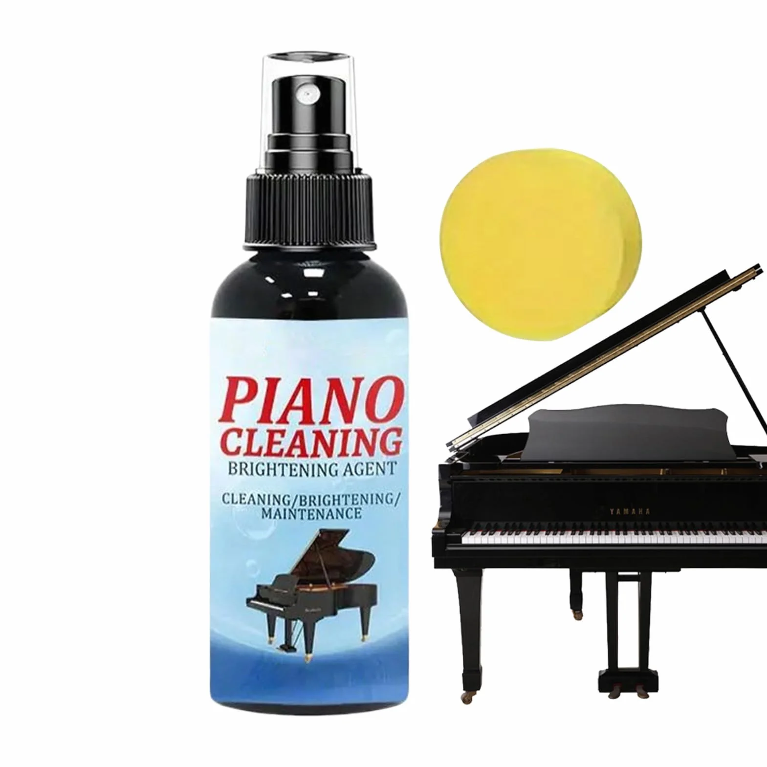 Płyn Do Czyszczenia Klawiszy Fortepianu | Środek Do Polerowania I Czyszczenia Klawiszy Pianina | 100 Ml Płyn Usuwający Plamy I Odcinki Palców | Klawiatur Muzycznych I Komputerowych