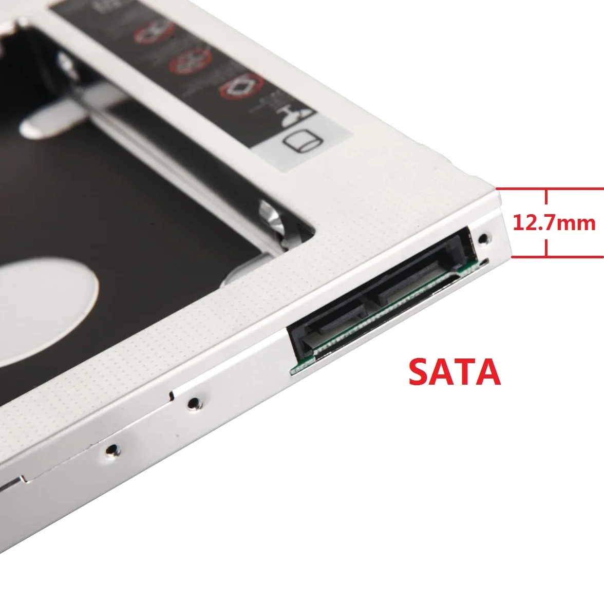 2. Drugi Dysk Twardy HDD SSD Zatoka Optyczna Rama Caddy do HP pawilon dv6-6b42eo dv6-7173er HDX18 HDX16