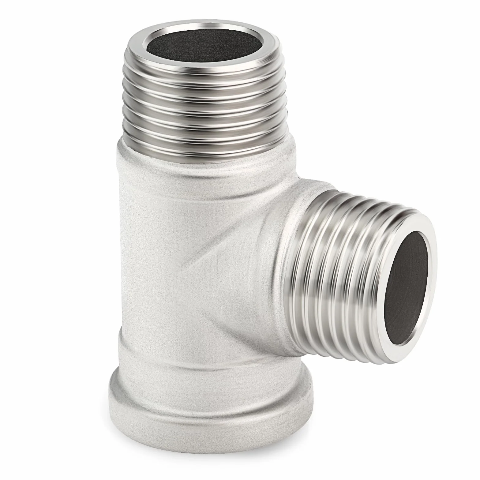 TAISHER 2 szt. 304 trójniki ze stali nierdzewnej, 3/8 "BSP męski x żeński, trójnik męski