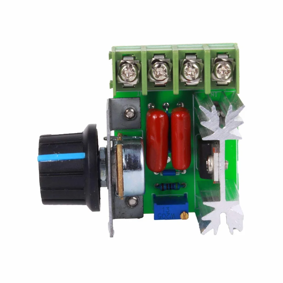 2000W Regulator Prędkości Silnika AC 50-220V 25A, Elektryczny Regulator Napięcia Regulator Temperatury Silnika ściemniacz światła