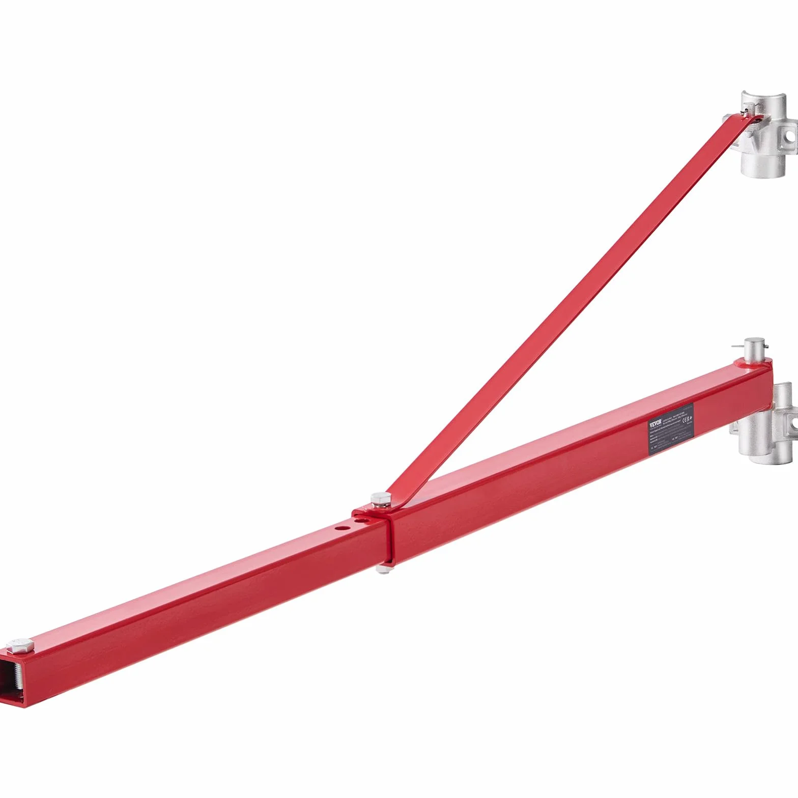 VEVOR Elektryczne ramię podtrzymujące wciągnik, nośność 600 kg, ramię obrotowe wciągnika elektrycznego, stalowa rama wciągnika, ramię podnoszenia podnośnika rusztowania 180° do warsztatu, garażu