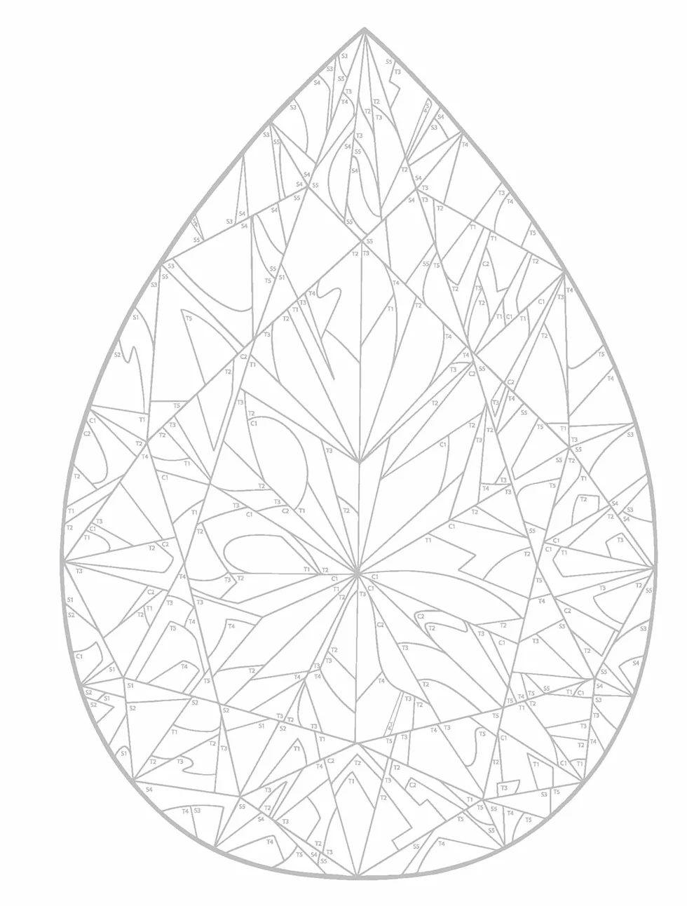 Creative Haven Gemstones Color by Number