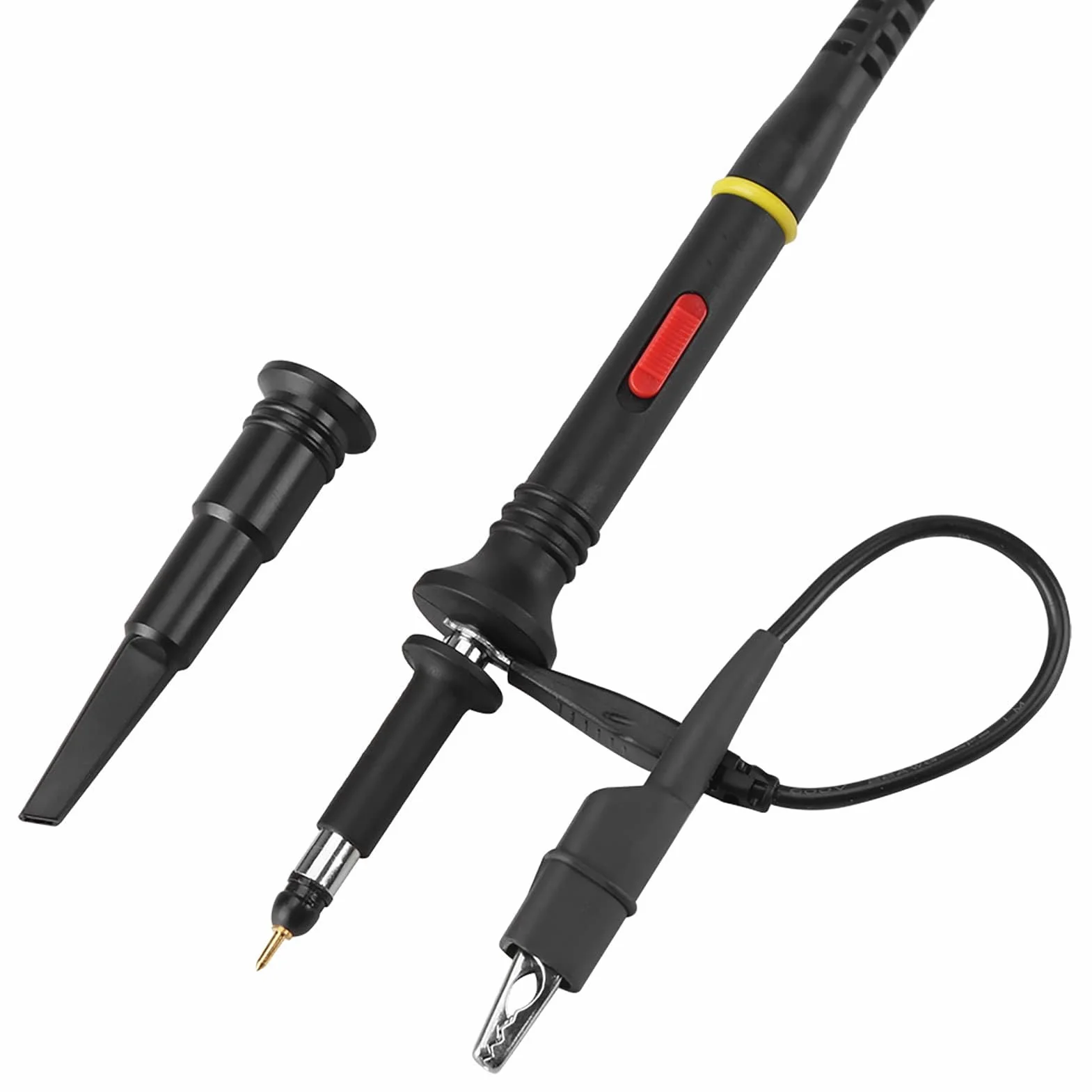 1pc P2200 Uniwersalny Wysoki Pp215, Sonda Zakres Sondy dokładność 200MHz Sonda Oscyloskopowa X1 Zestaw Akcesoriów BNC Sondy Klipsowe Kabel Klipsowy Czarny