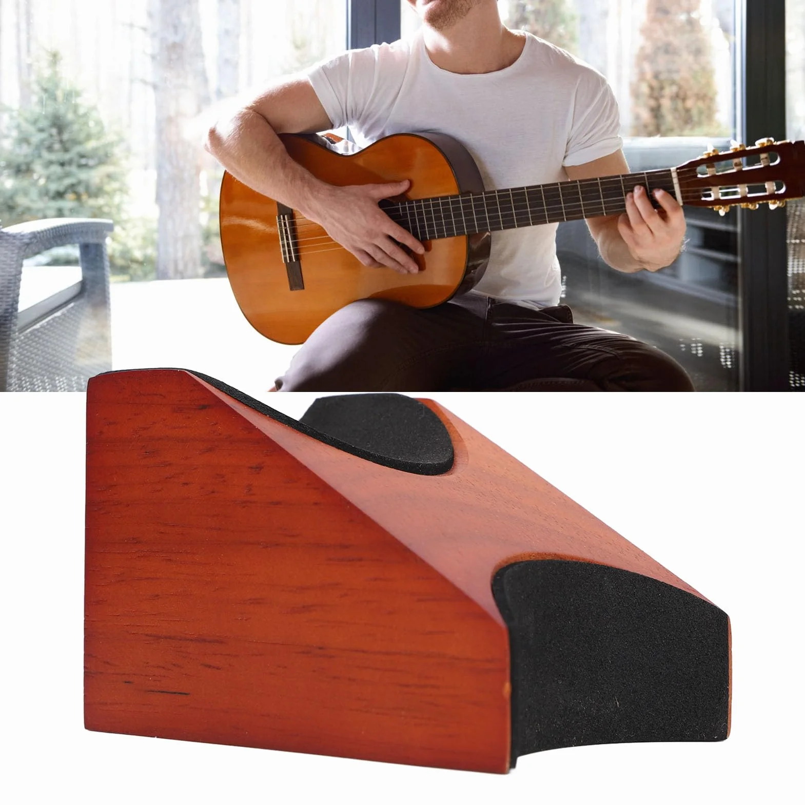 Podpórka Pod szyję Gitary, Trwała Podstawka Pod Gryf Gitary, Instrument Smyczkowy Narzędzie Lutnicze na Skrzypce Gitarowe Ukulele Banjo Mandoliny